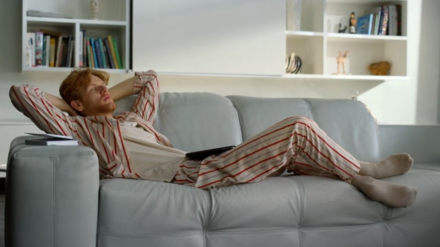 Man Rest Home Stock Footage: Royalty-Free Video Clips - Storyblocks