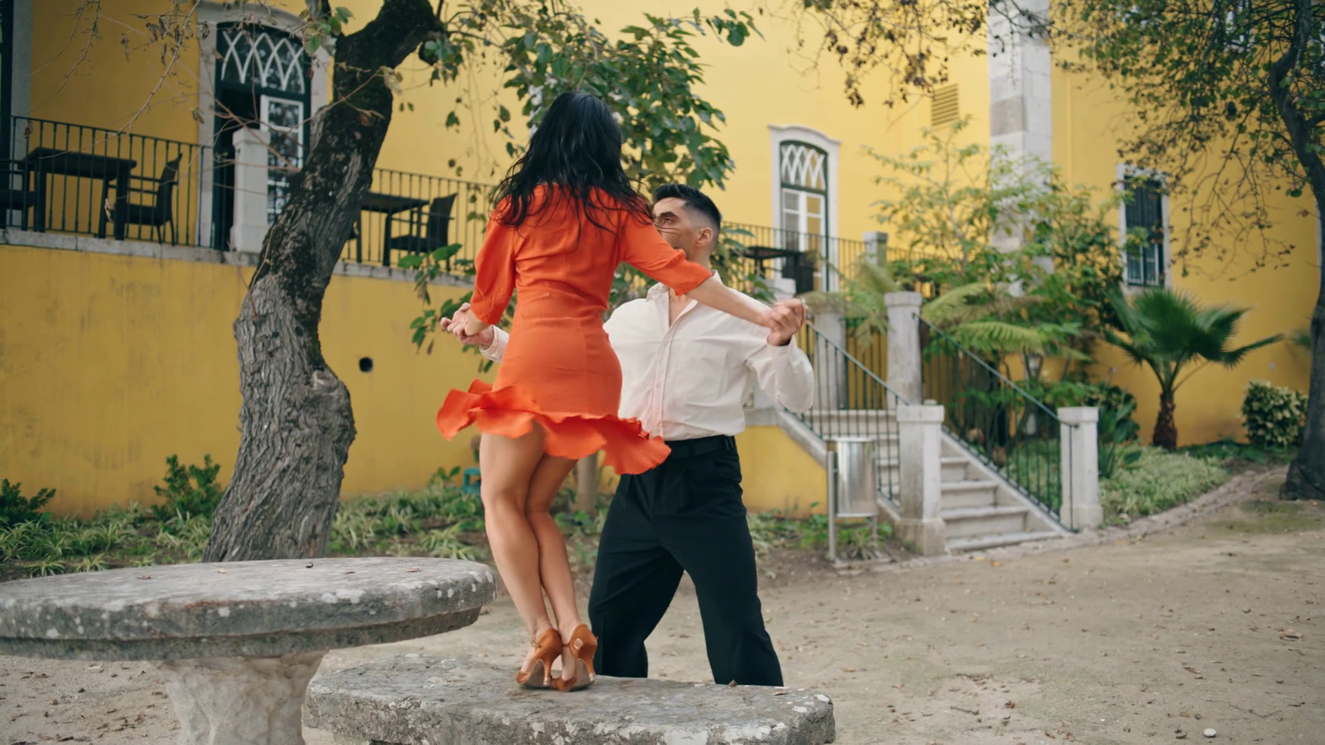 Professional Dancers Performing Salsa In Stock Footage SBV-347665314 ...