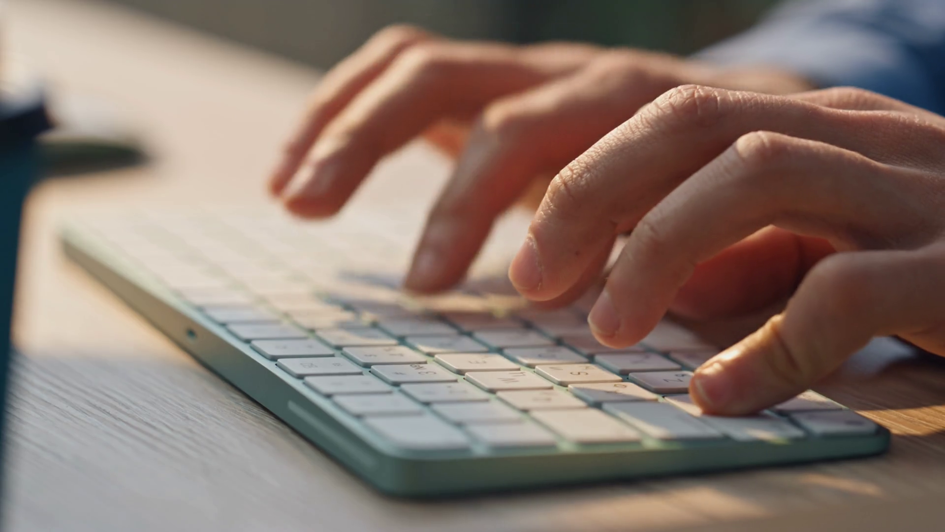 Man Fingers Texting Keyboard Working Stock Footage SBV-348417512 ...