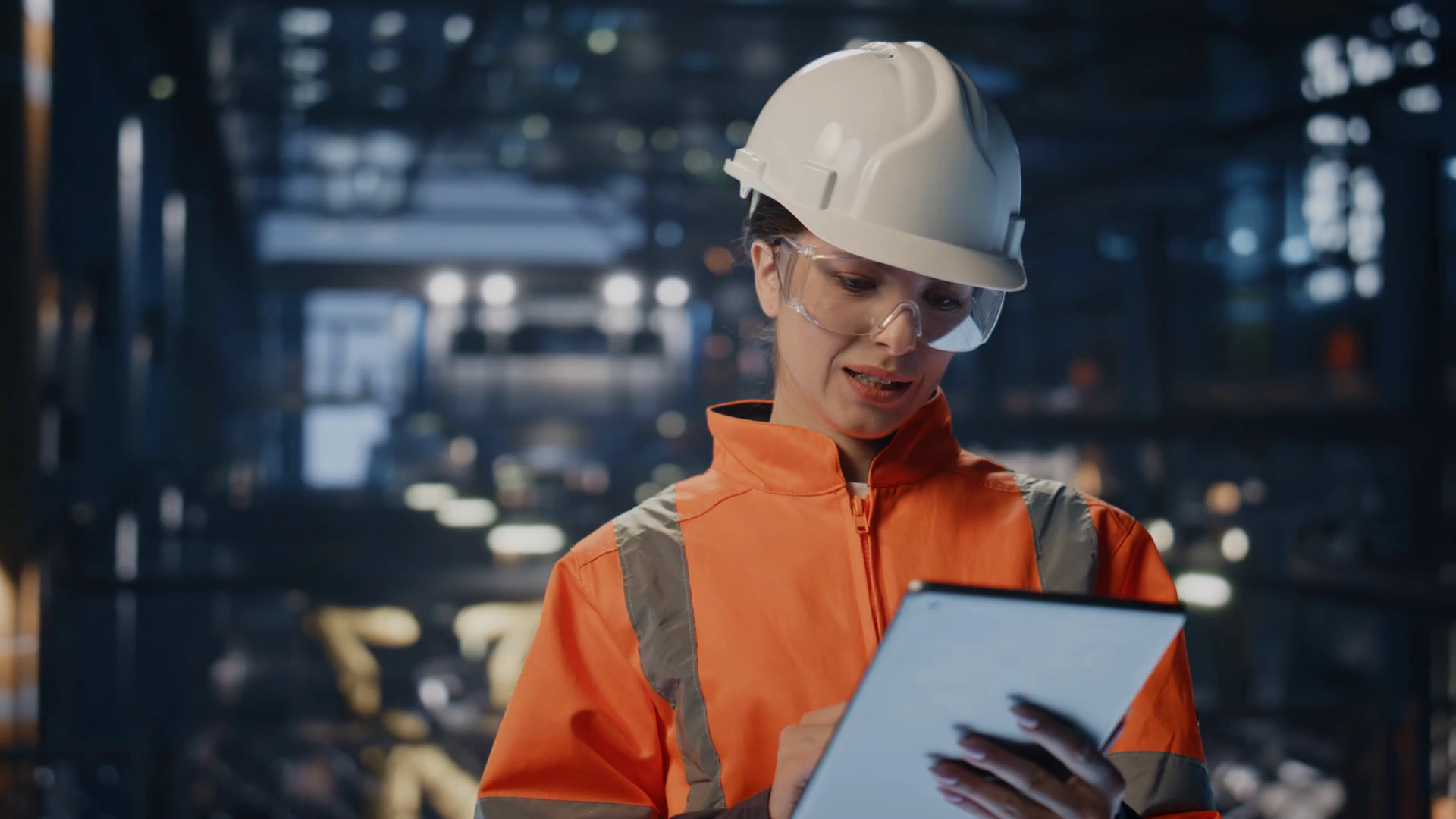 Woman Controller With Tablet Examining Stock Footage SBV-348767970 ...