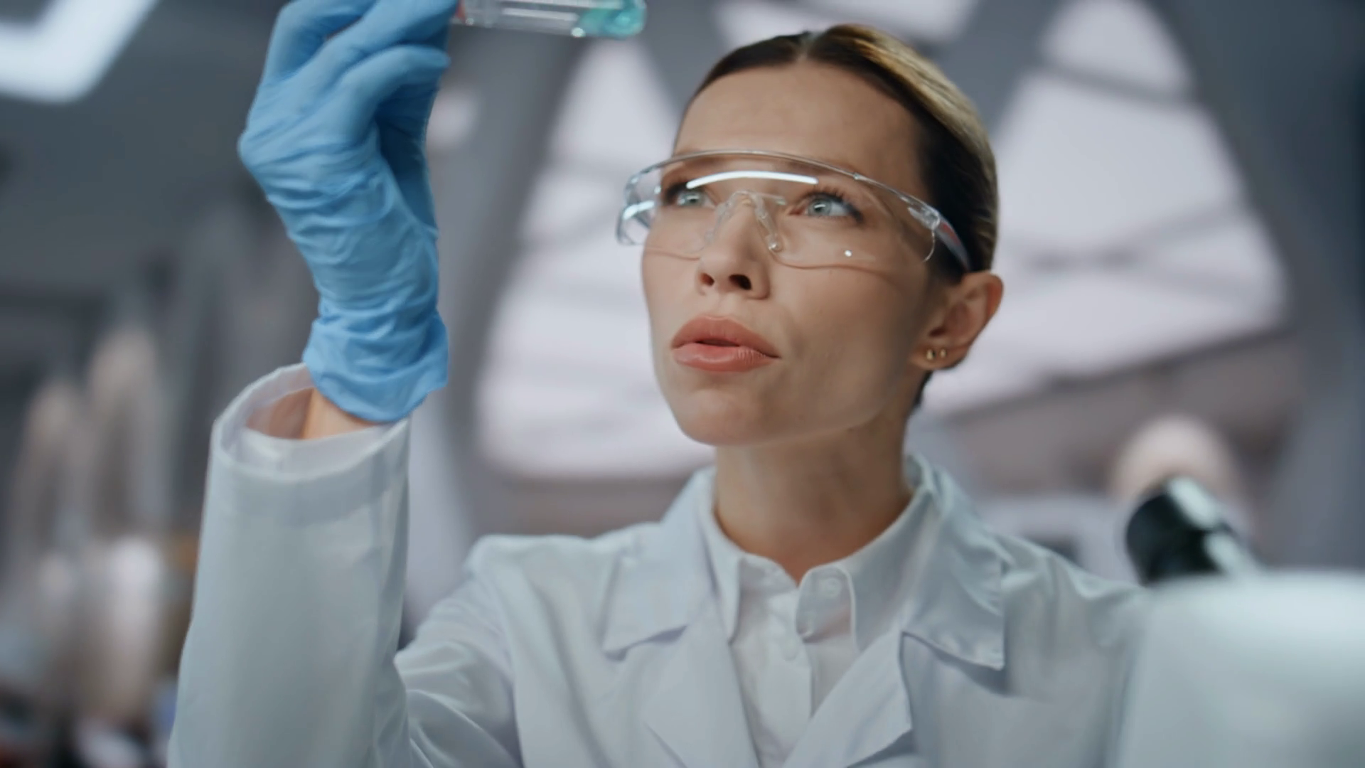 Lab Worker Filling Test Tube With Stock Footage SBV-348766713 - Storyblocks
