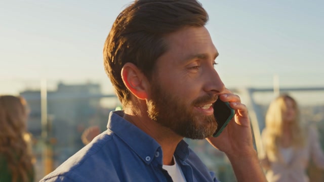Man Calling On Cell Phone Stock Footage: Royalty-Free Video Clips ...