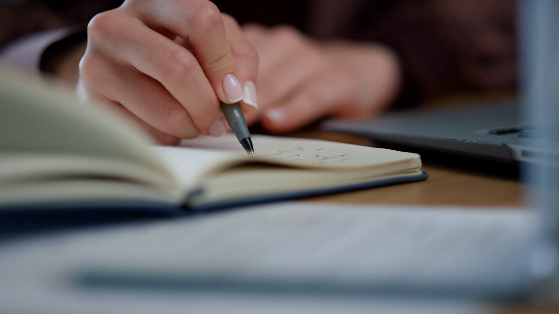 Closeup Businesswoman Hands Making Notes In Stock Footage SBV-338898825 ...