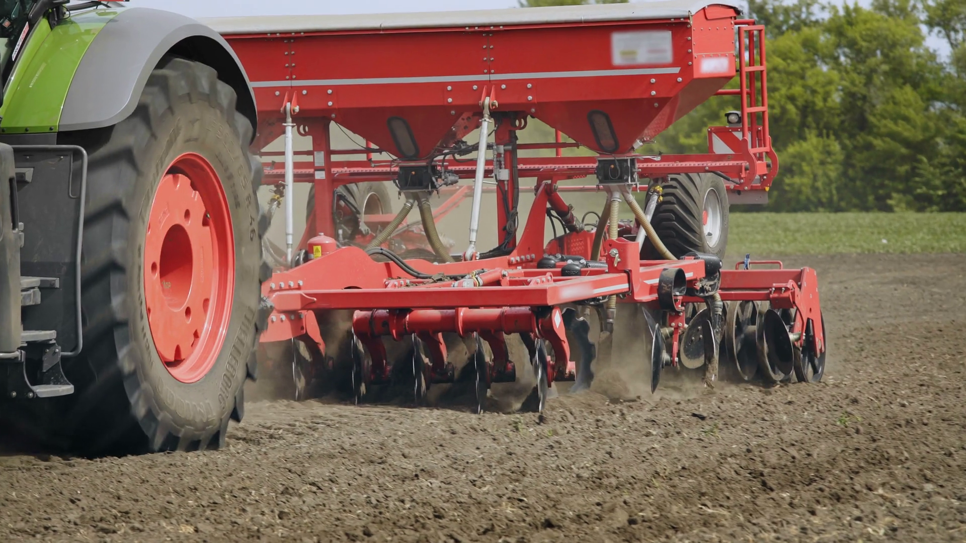 Sowing Machine Plowing Sowing Seeds In Soil Stock Footage SBV-318806462 ...