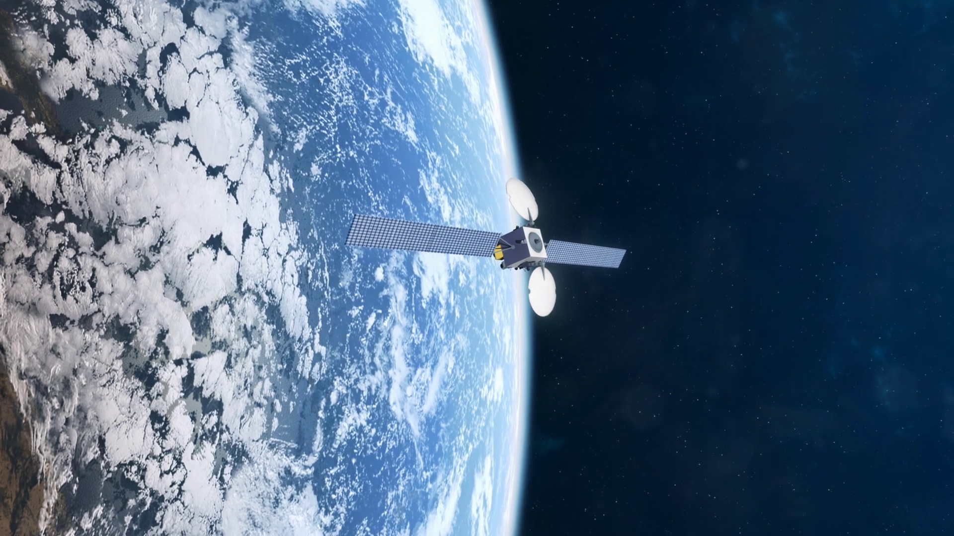 Realistic Animation Of Satellite In Orbit Of Stock Motion Graphics SBV ...