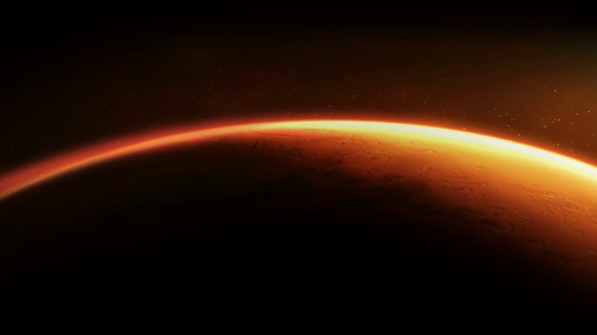 Sunrise Illuminating Surface Of Planet Mars Stock Footage SBV-352257773 - Storyblocks