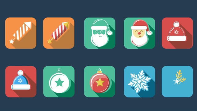 Royalty-Free Christmas Icons Templates - Storyblocks