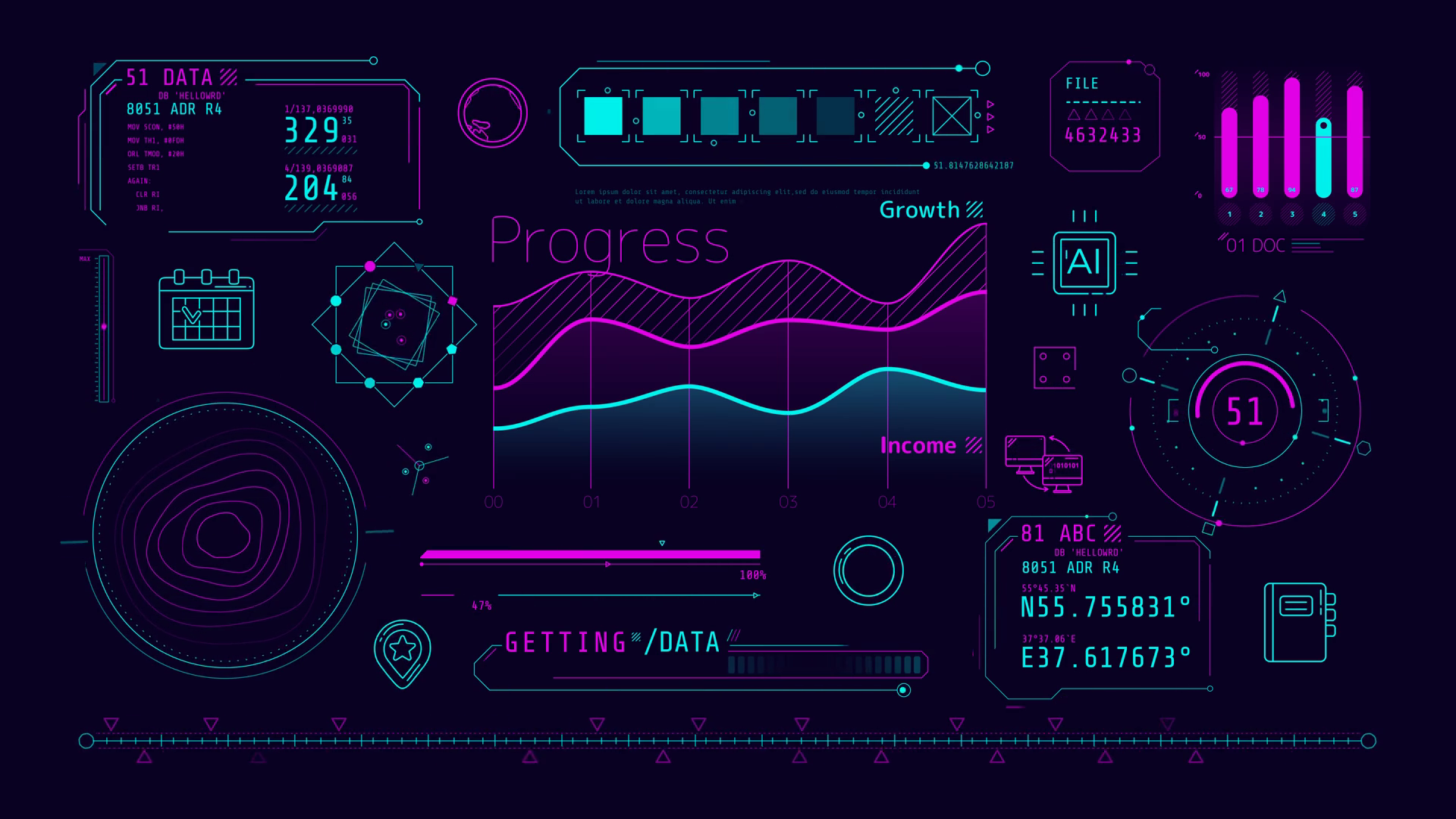 Infographics About Getting Geolocation Data Stock Footage SBV-348410398 ...