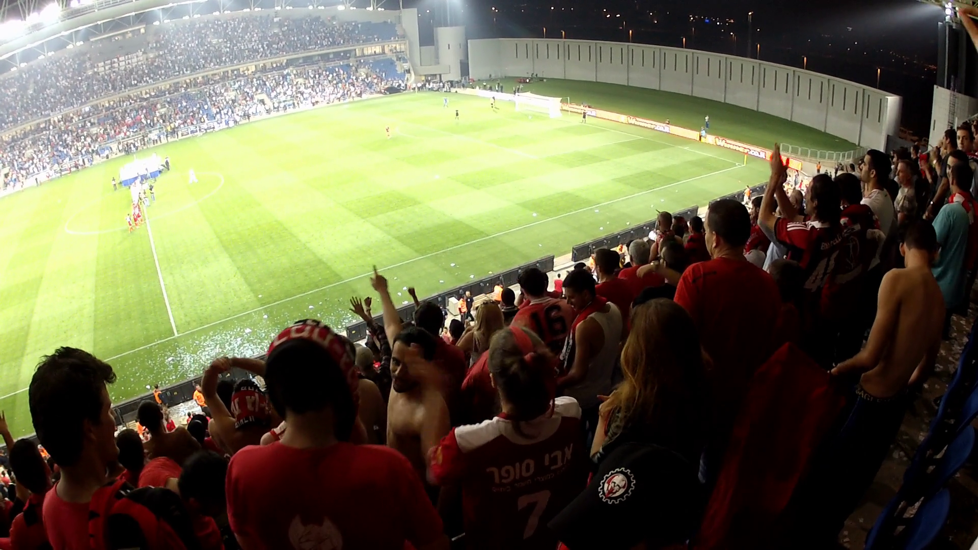 Shot Of Soccer Game Spectators Cheer Stock Footage SBV-308662595 ...