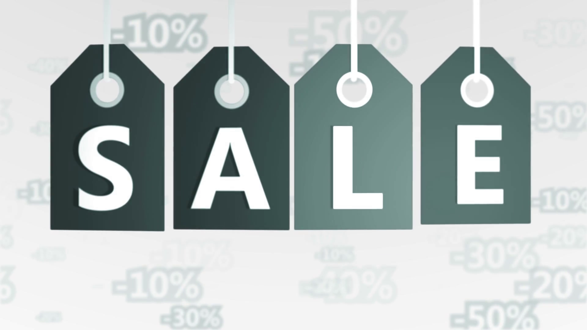 Animation Of Gray Hanging Price Tags With Stock Motion Graphics SBV ...