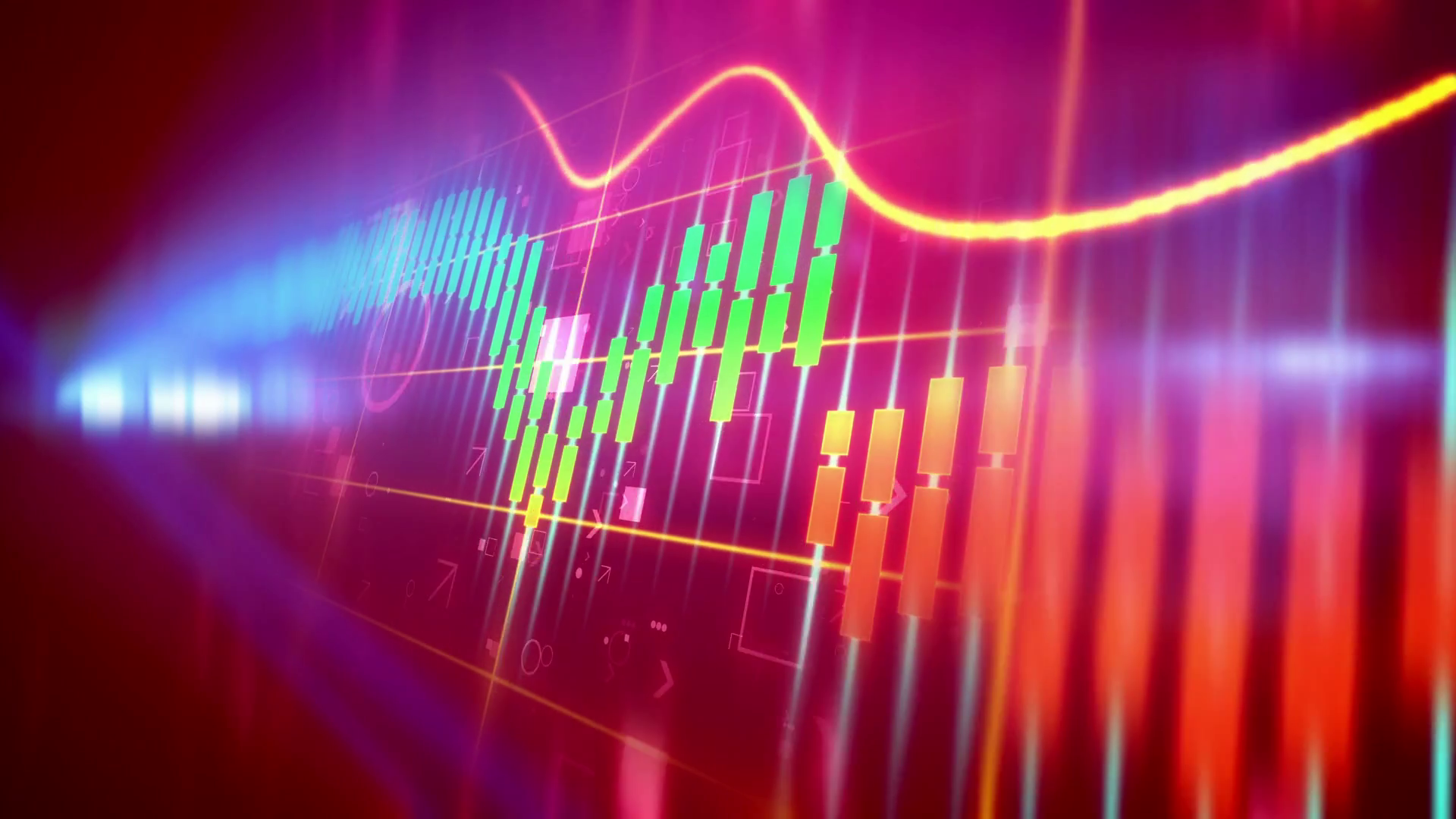 Animation Of Stock Market Candle Sticks With Stock Motion Graphics SBV ...