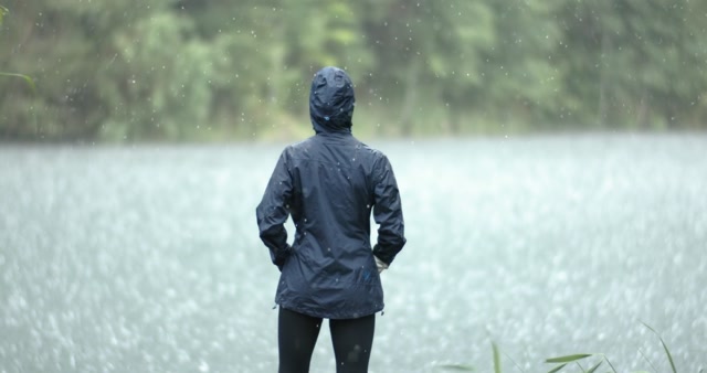 Hiker Rain Jacket Stock Footage: Royalty-Free Video Clips - Storyblocks