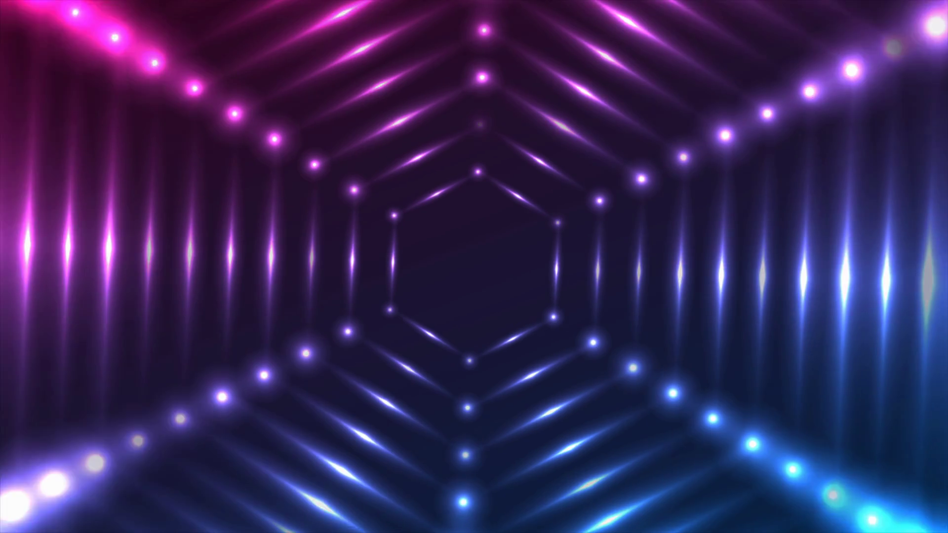Blue Purple Glowing Neon Tech Hexagons Stock Motion Graphics SBV ...