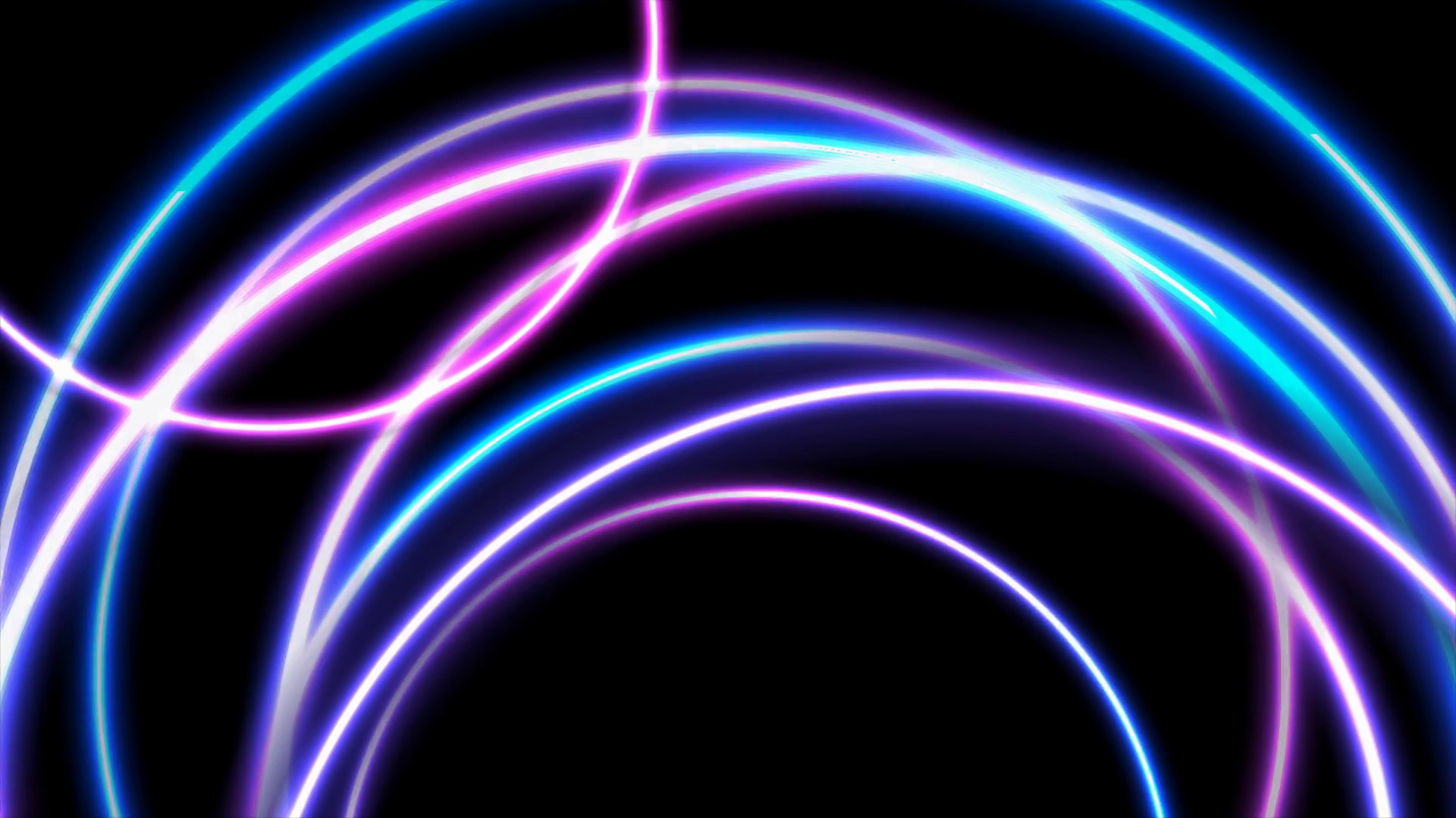 Blue Purple Neon Glowing Circles Abstract Stock Motion Graphics SBV ...