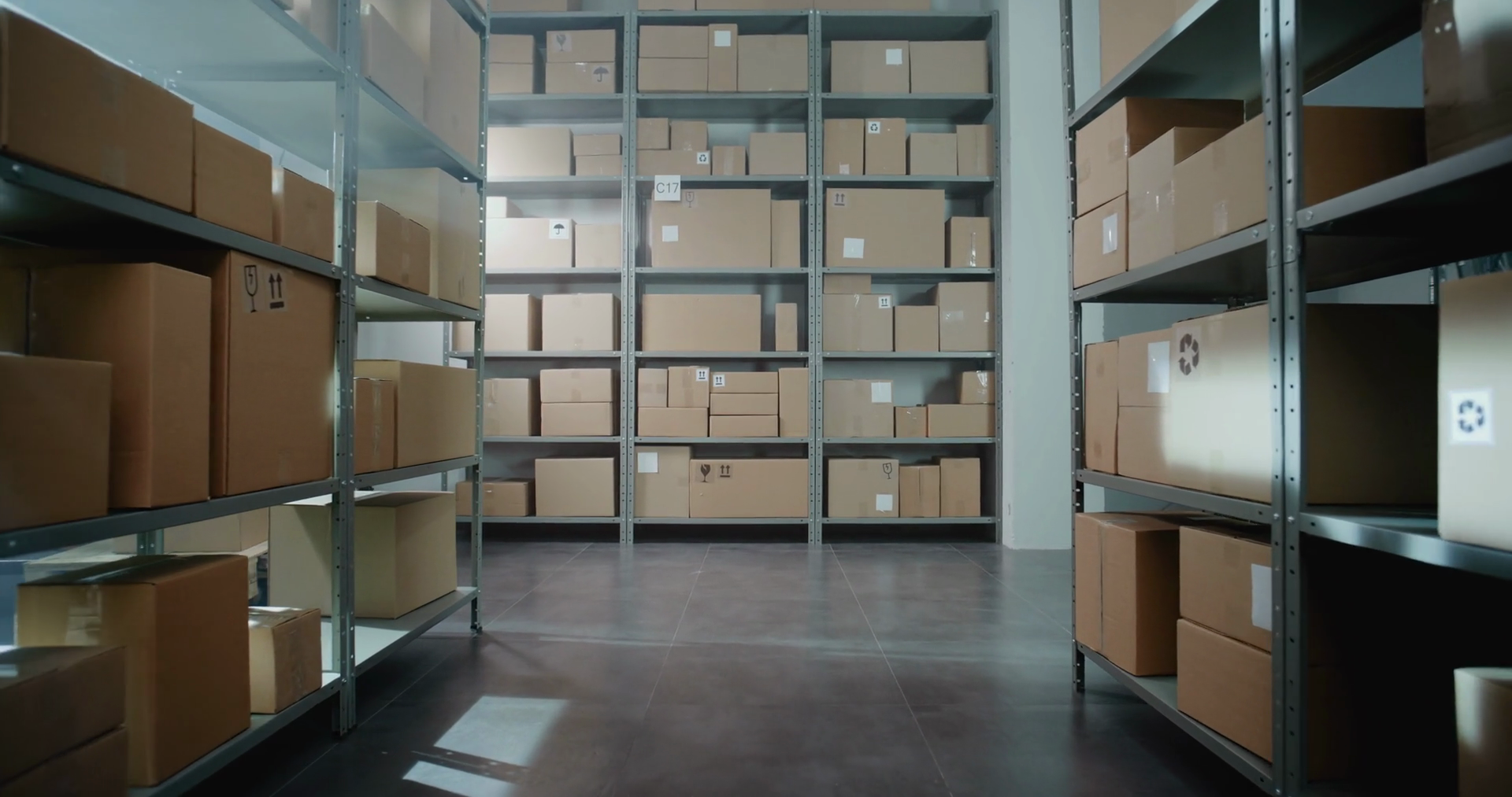 Sorting Facility Storage Of Online Store Stock Footage SBV-351728098 ...