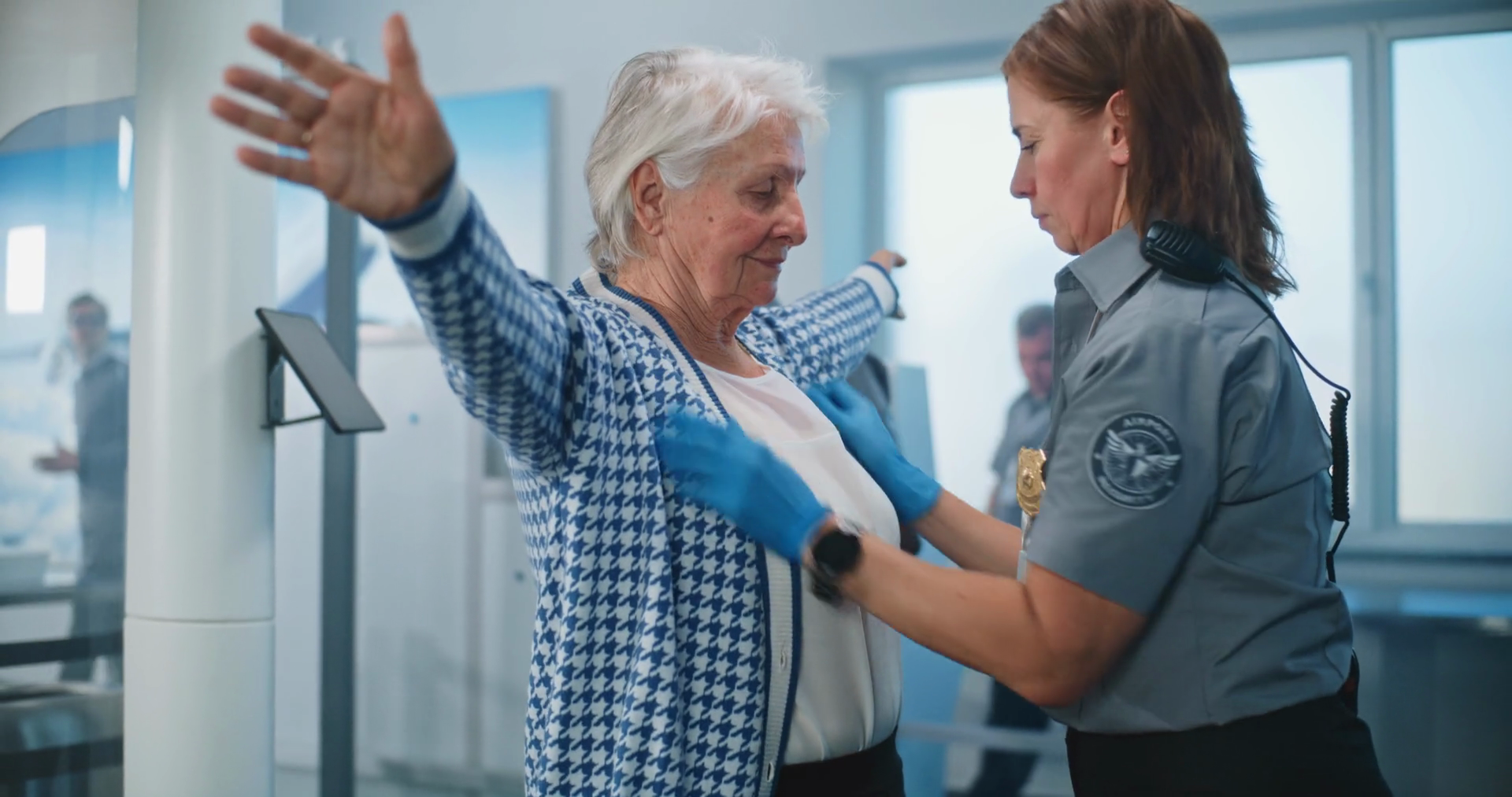 Security Checkpoint In Airport Terminal: Stock Footage SBV-351794427 ...