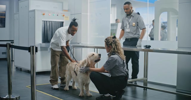 Airport Security | Animals stock footage - Storyblocks