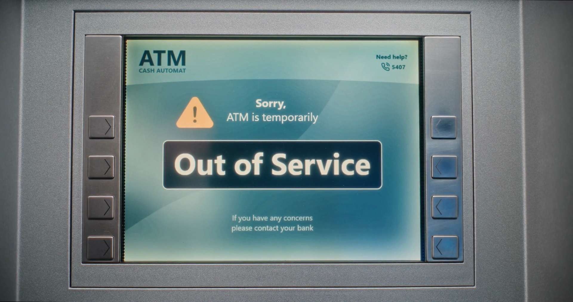 Atm Machine Display Showing Error Message Stock Footage SBV-352228637 ...