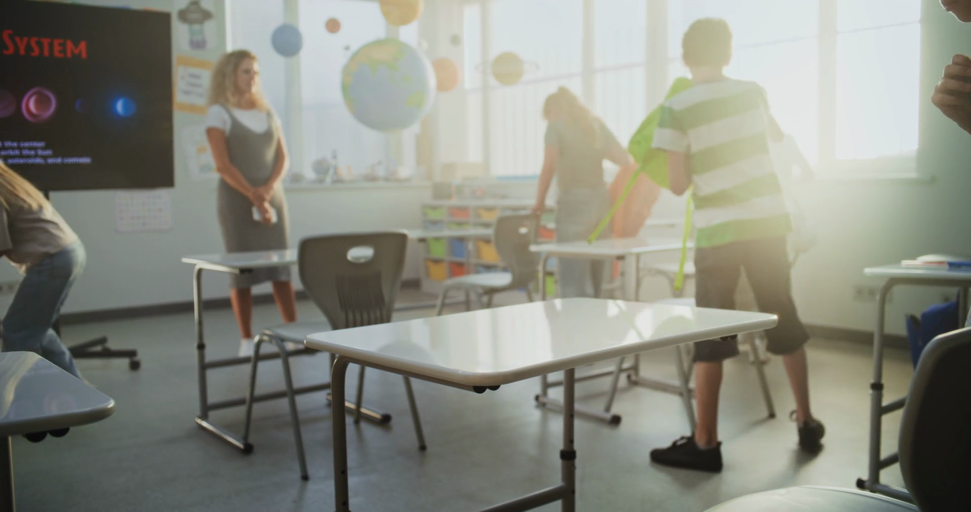 Primary School Children Preparing Class Stock Footage SBV-352763978 ...