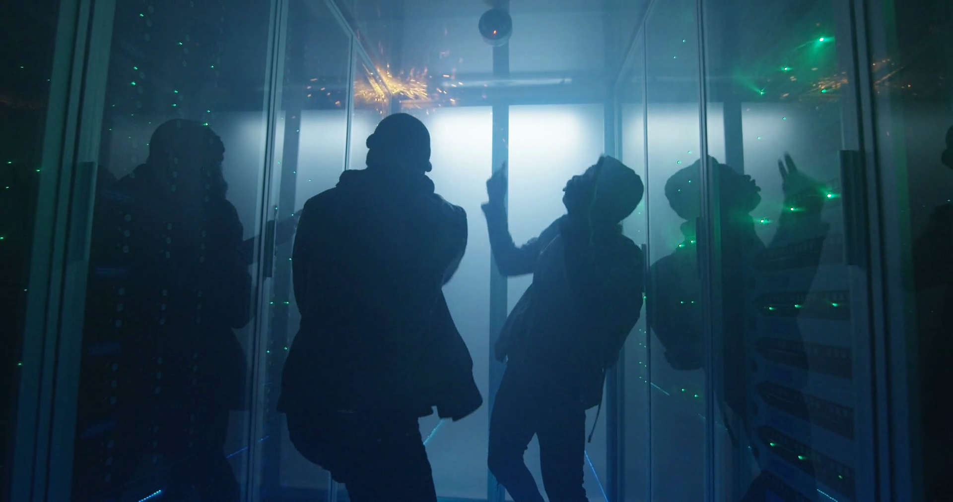 Medium Shot Of Two Hackers Arguing In Stock Footage SBV-328358557 ...