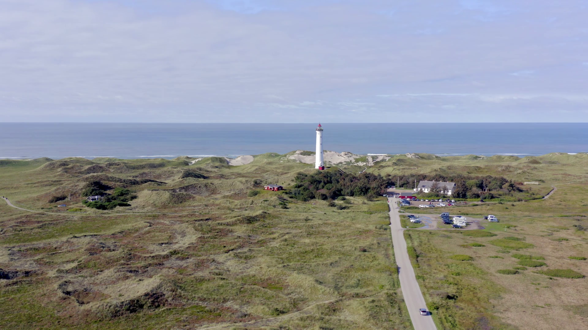 A Lighthouse On Dunes Of Northern Denmark At Stock Footage SBV ...