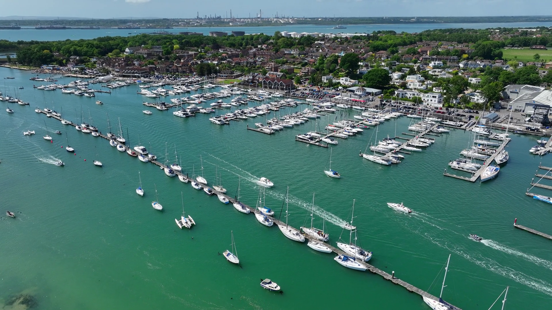 The River Hamble Marina In Summer With Stock Footage SBV-348866165 ...