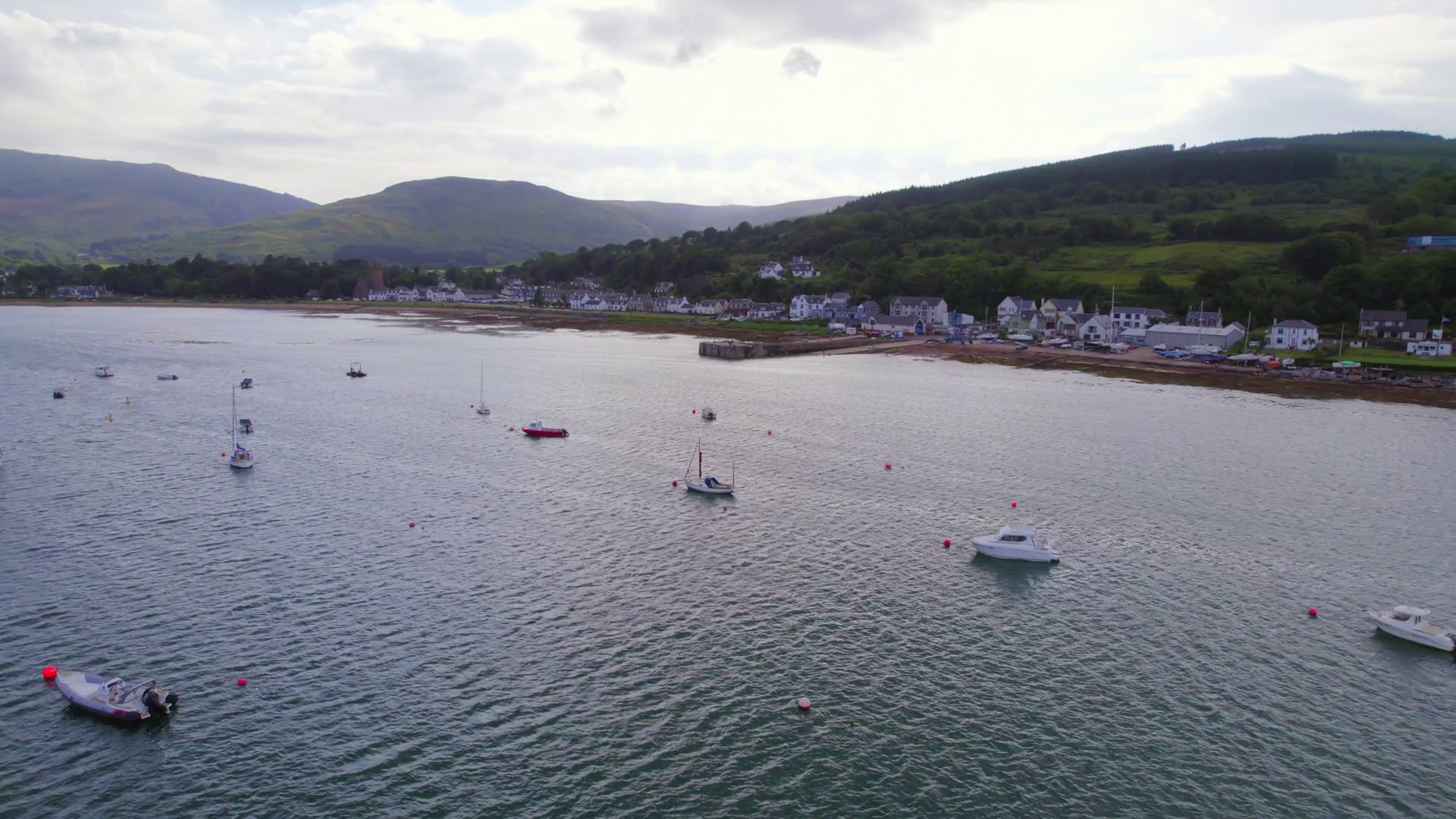 Lamlash Bay On Isle Of Arran At Blue Hour Stock Footage SBV-348380090 ...