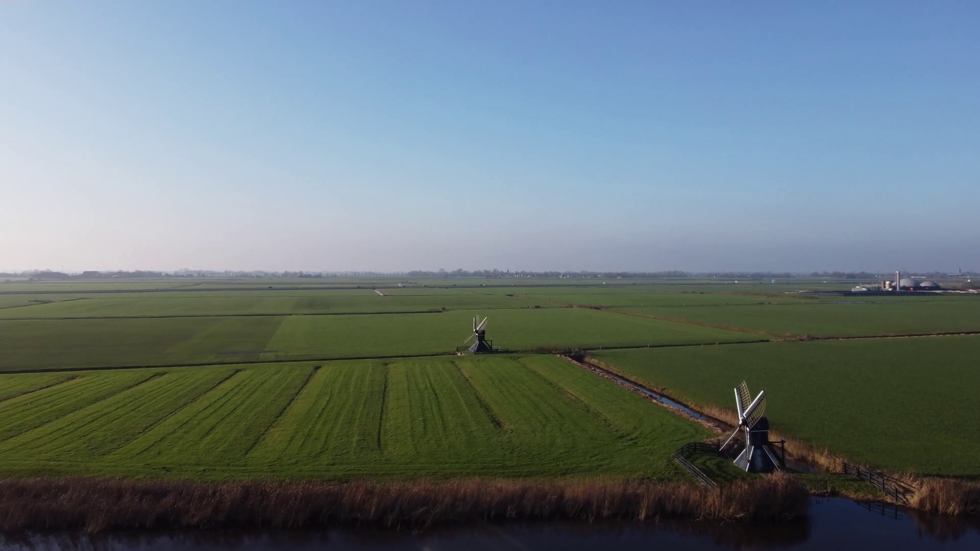 Aerial View From Flying Towards Two Stock Footage SBV 338918129 