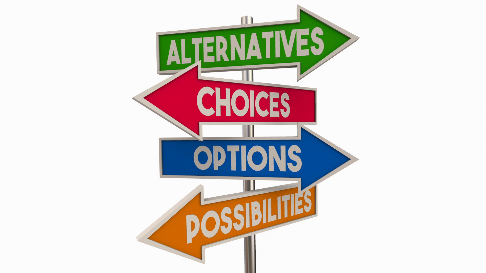 Alternatives Options Choices Possibilities Stock Motion Graphics SBV ...