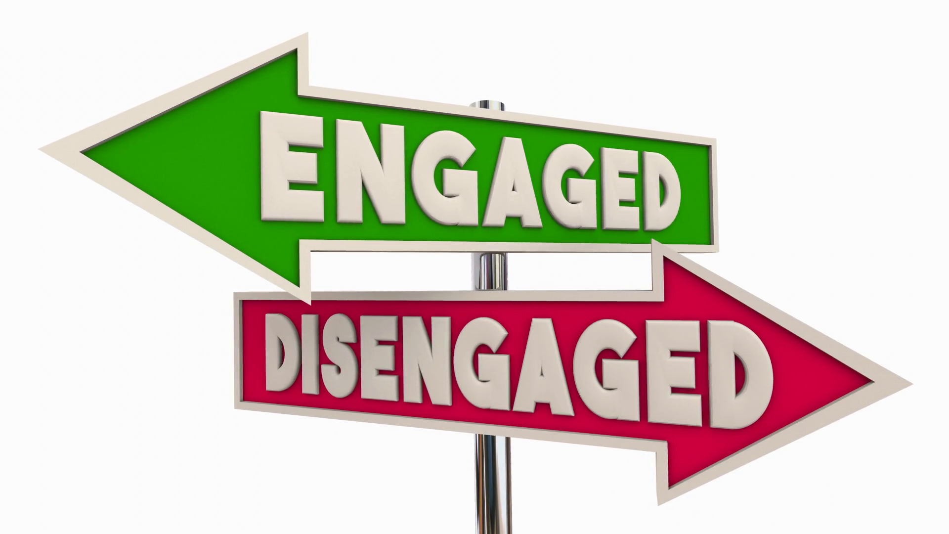 Engaged Vs Disengaged Arrow Signs Engagement Stock Motion Graphics SBV ...