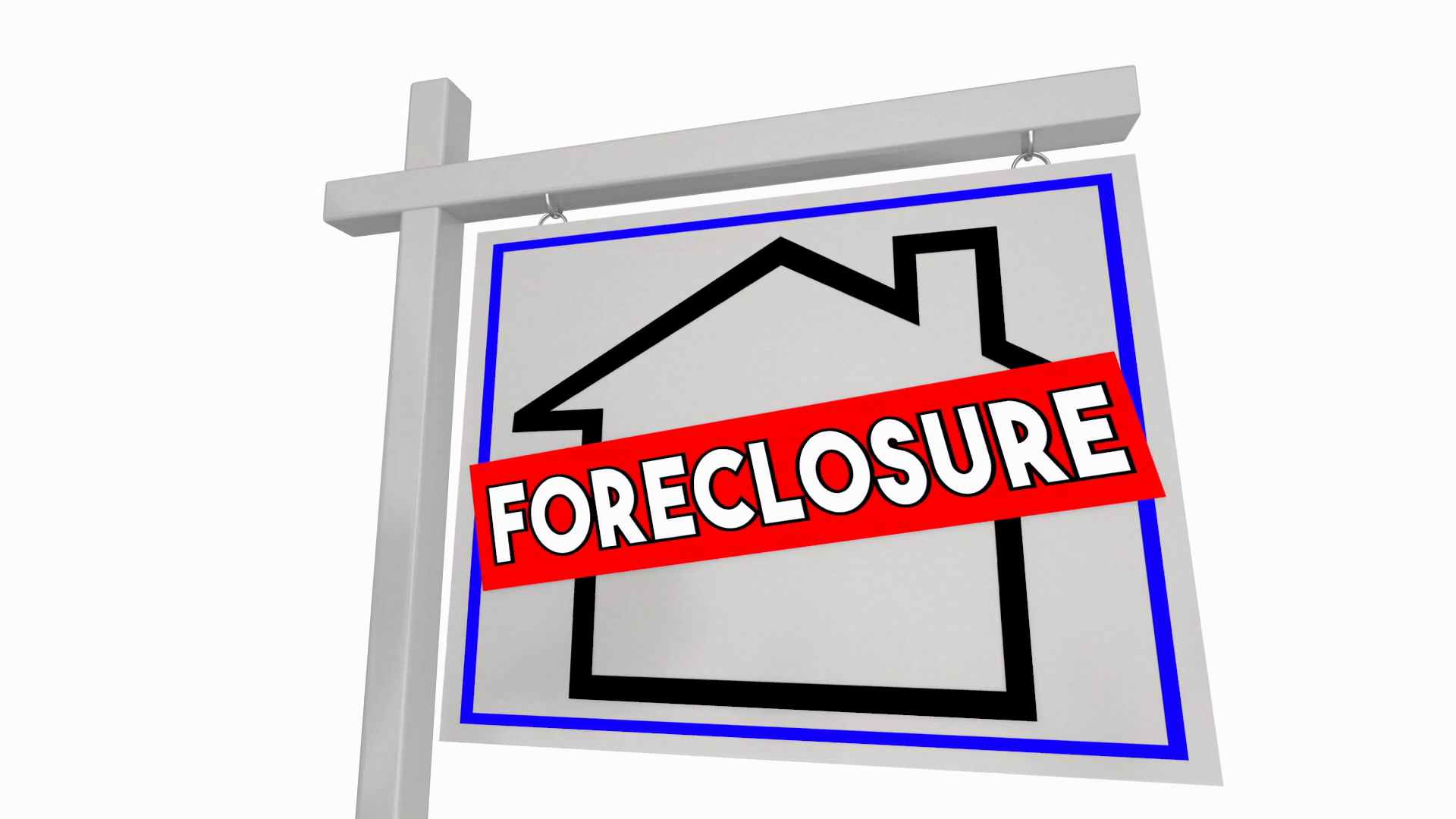 Foreclosure House Real Estate Sale Sign Stock Motion Graphics SBV ...