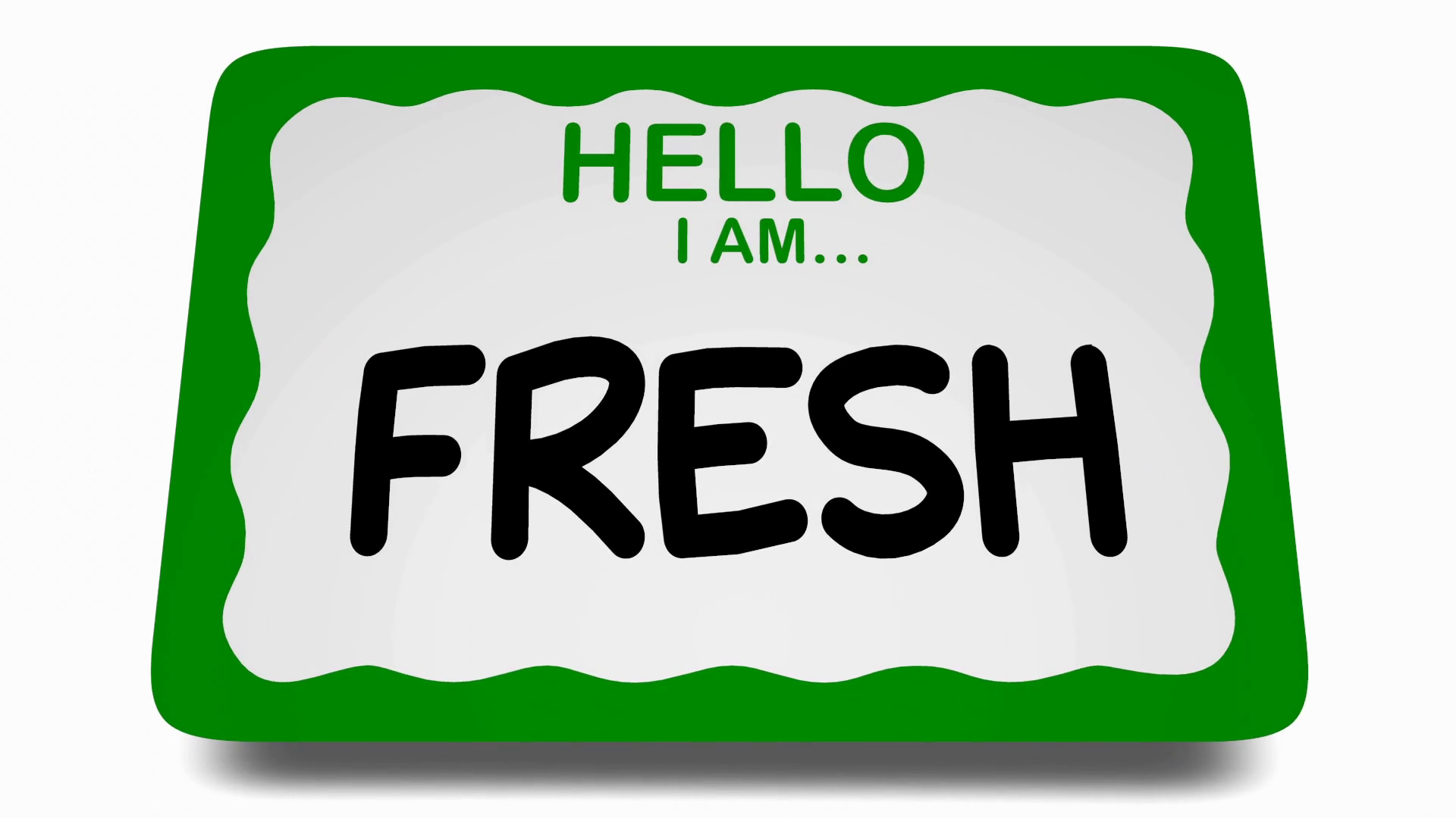 Hello I Am Fresh New Food Nutritious Healthy Stock Motion Graphics SBV ...