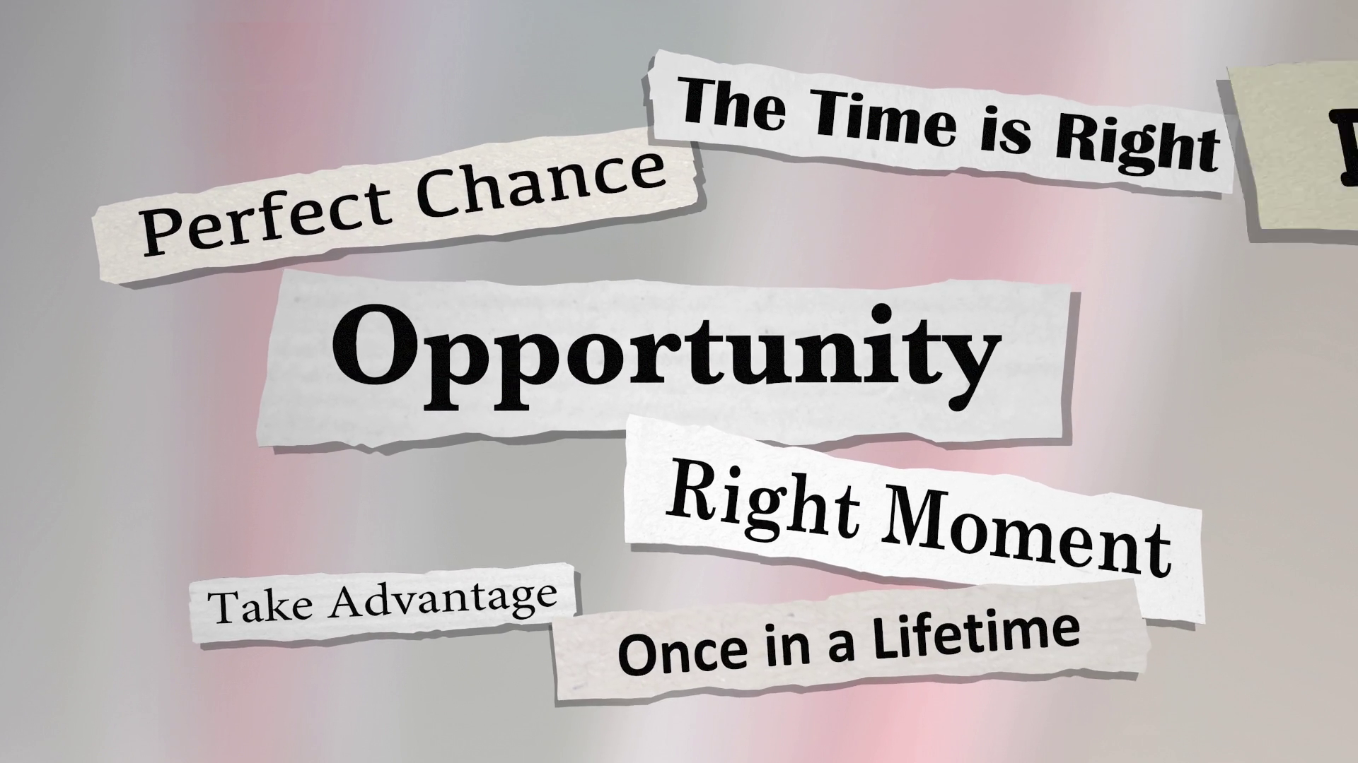 Opportunities Chance Success News Headlines Stock Motion Graphics SBV ...