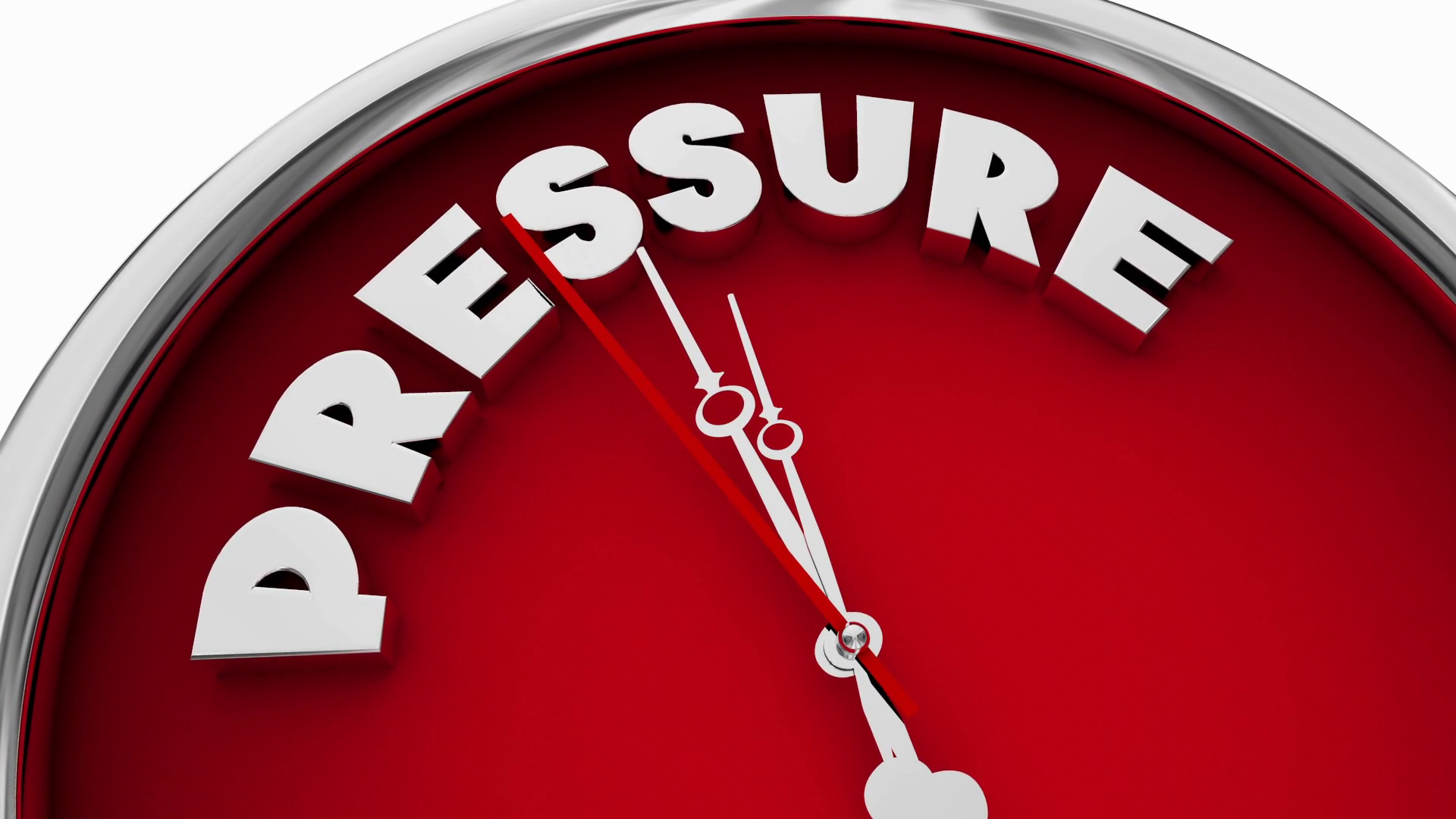 Pressure Mounting Clock Time Urgency Stress Stock Motion Graphics SBV
