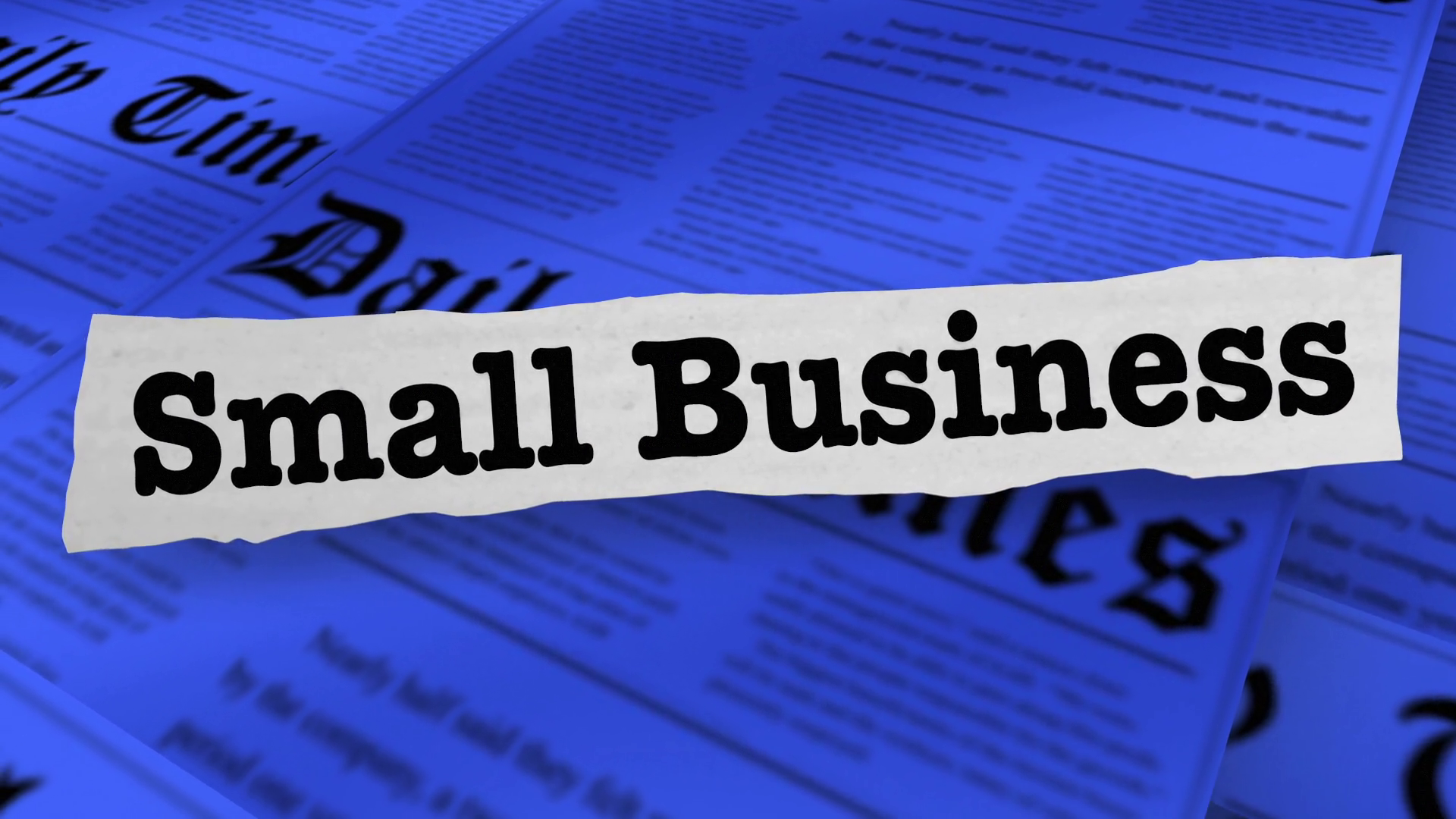 Small Business News Headlines Company Growth Stock Motion Graphics SBV ...