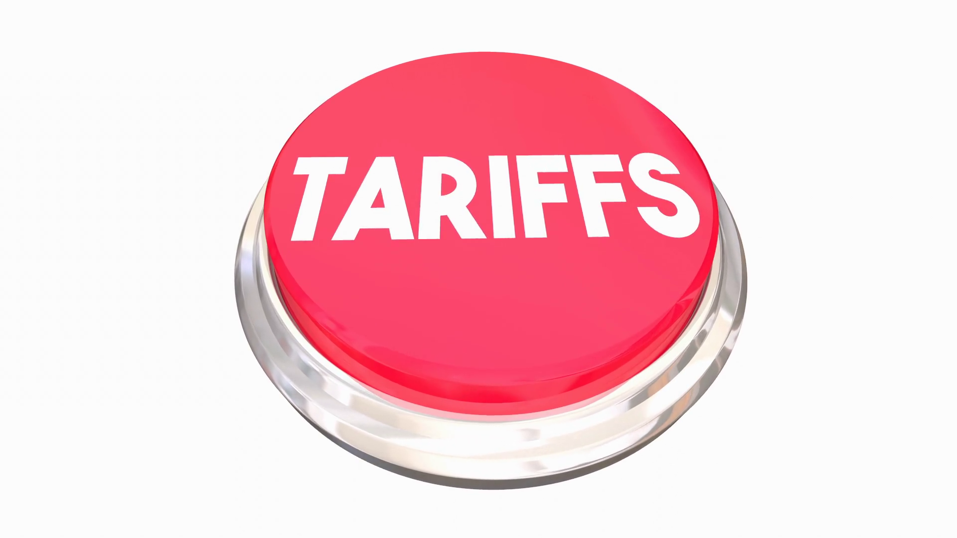 Tariffs Button Press International Trade Stock Motion Graphics SBV ...