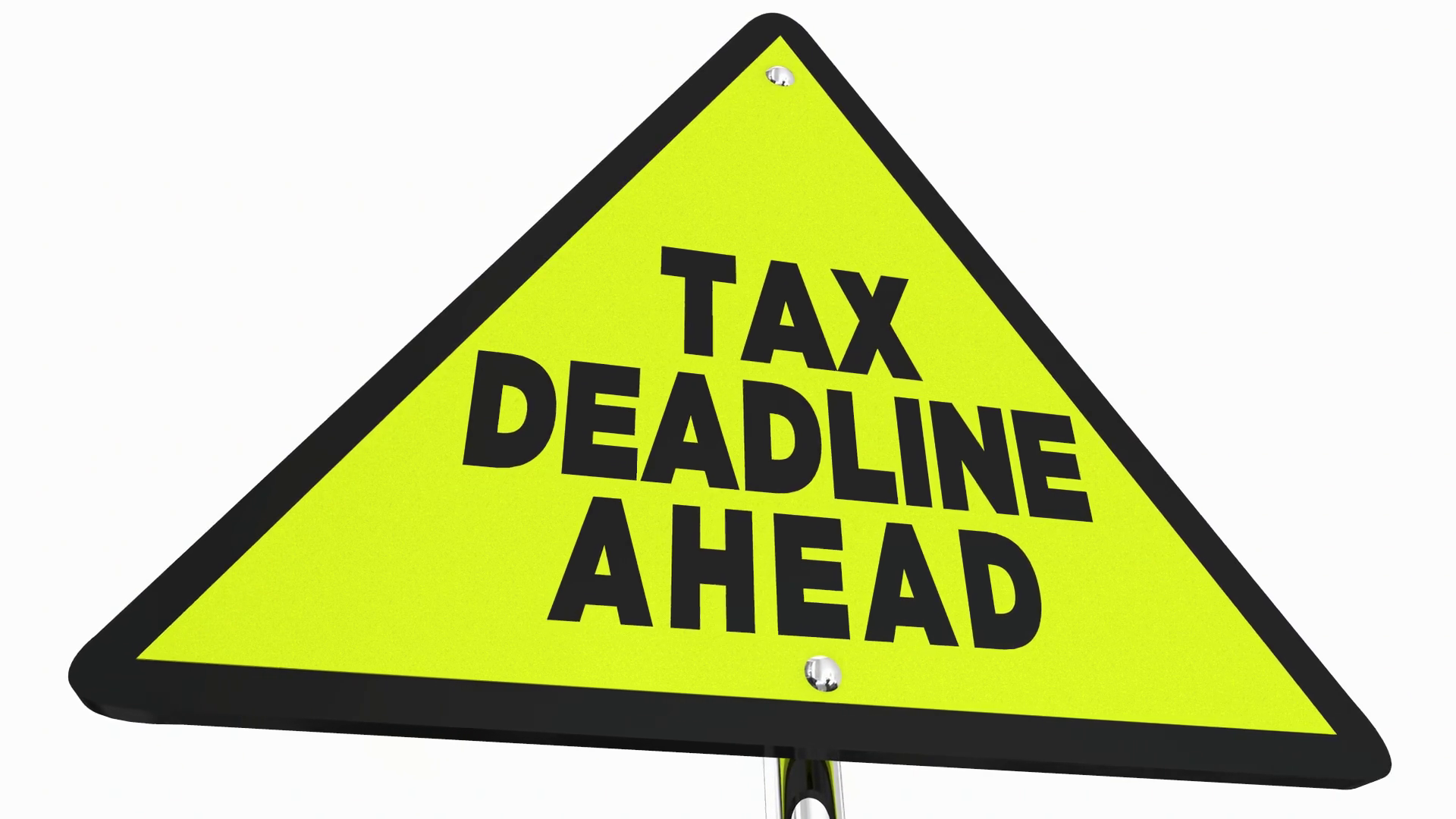 Tax Deadline Ahead Filing Due Date Yellow Stock Motion Graphics SBV ...