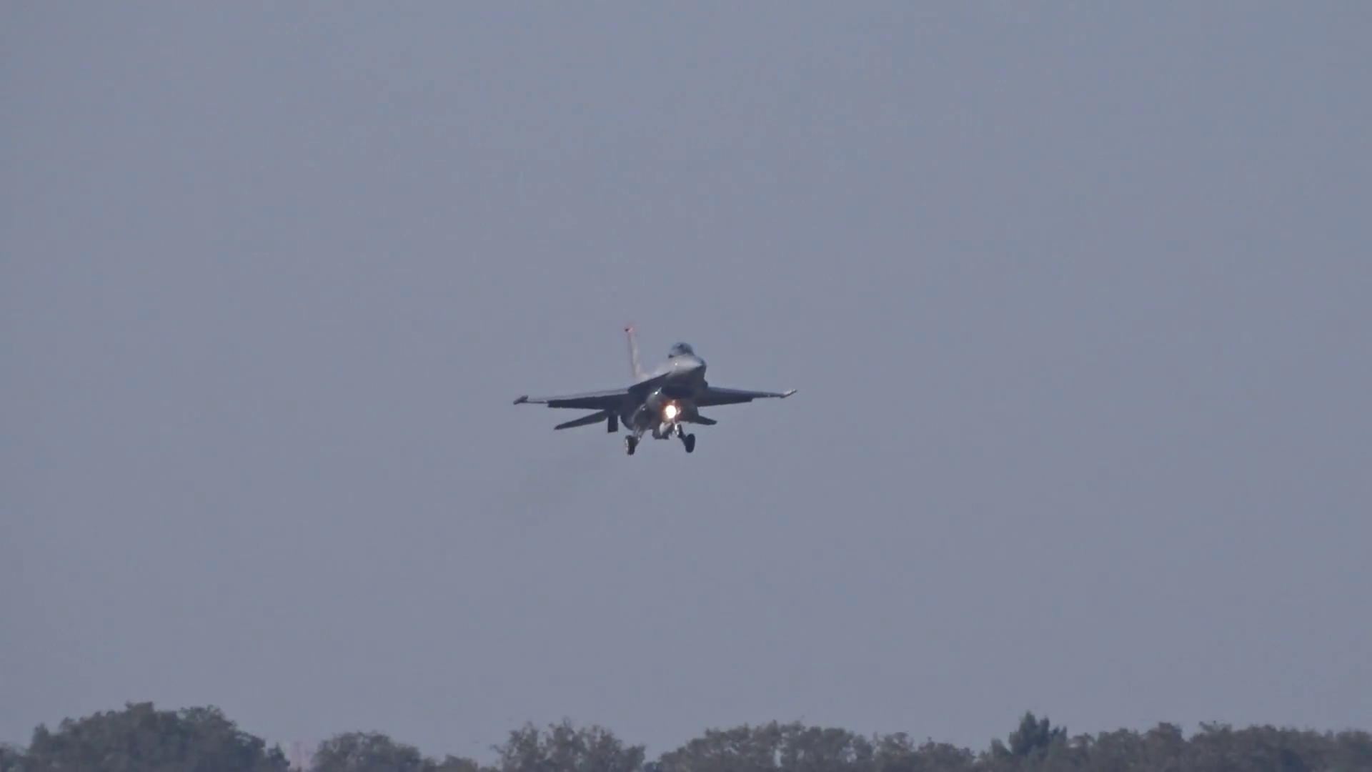 Distant Fighter Jet Flying Final Approach Stock Footage SBV-352602395 ...