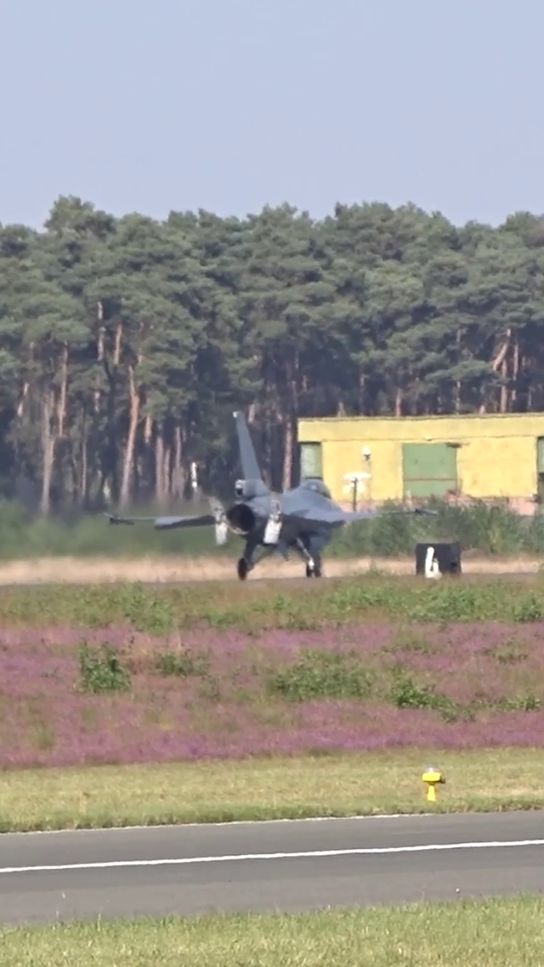 Air Force Fighter Jet Rolling Out Runway Stock Footage SBV-353238225 ...