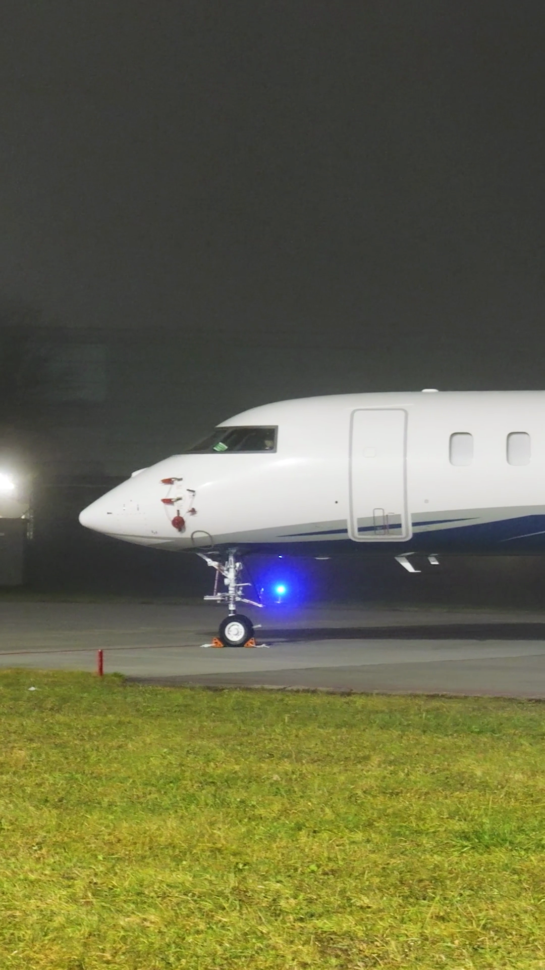 High End Heavy Private Jet During Dark Night Stock Footage SBV ...