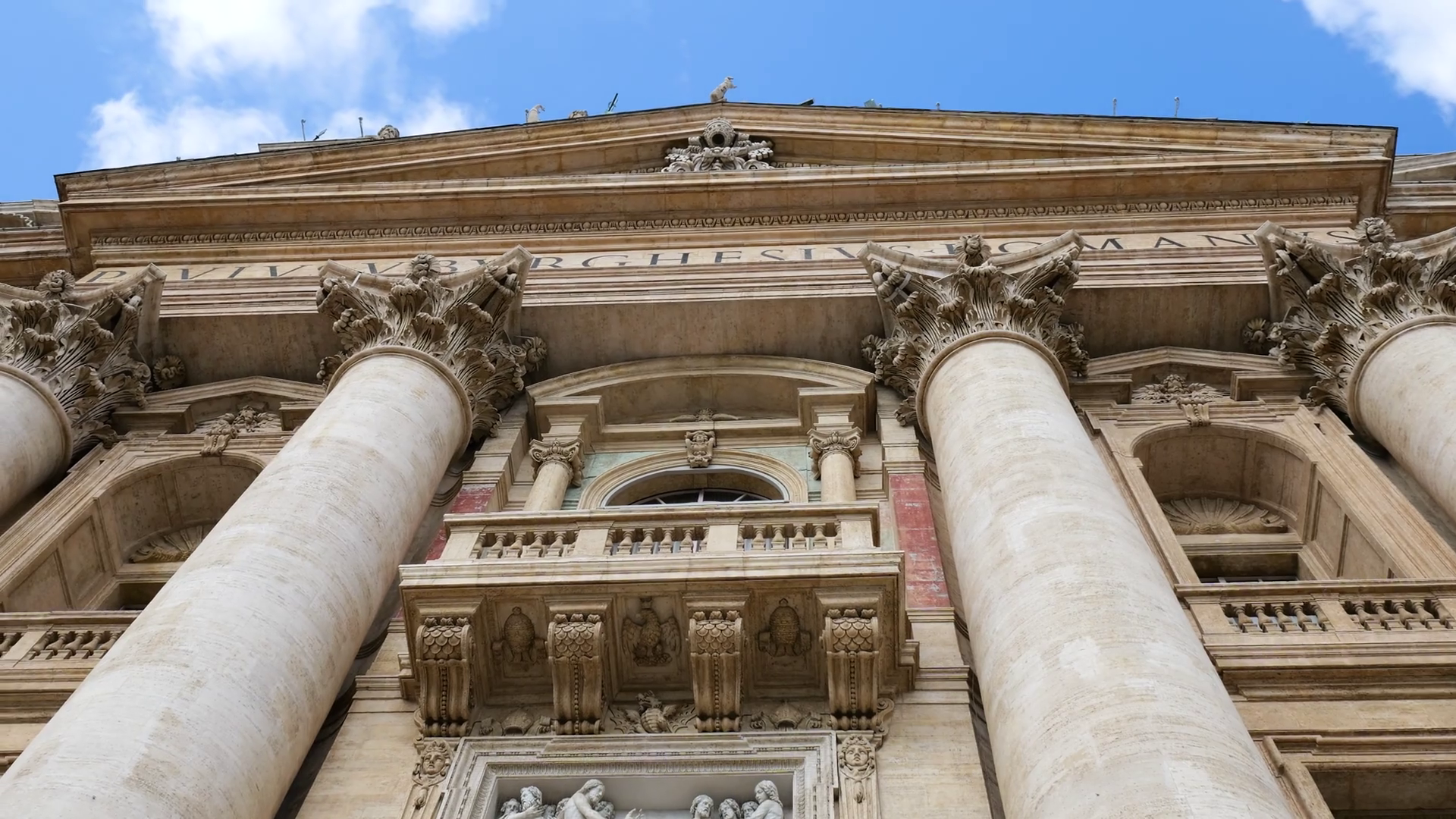 Vatican City Saint Peters Basilica Columns Stock Footage SBV-353357261 ...