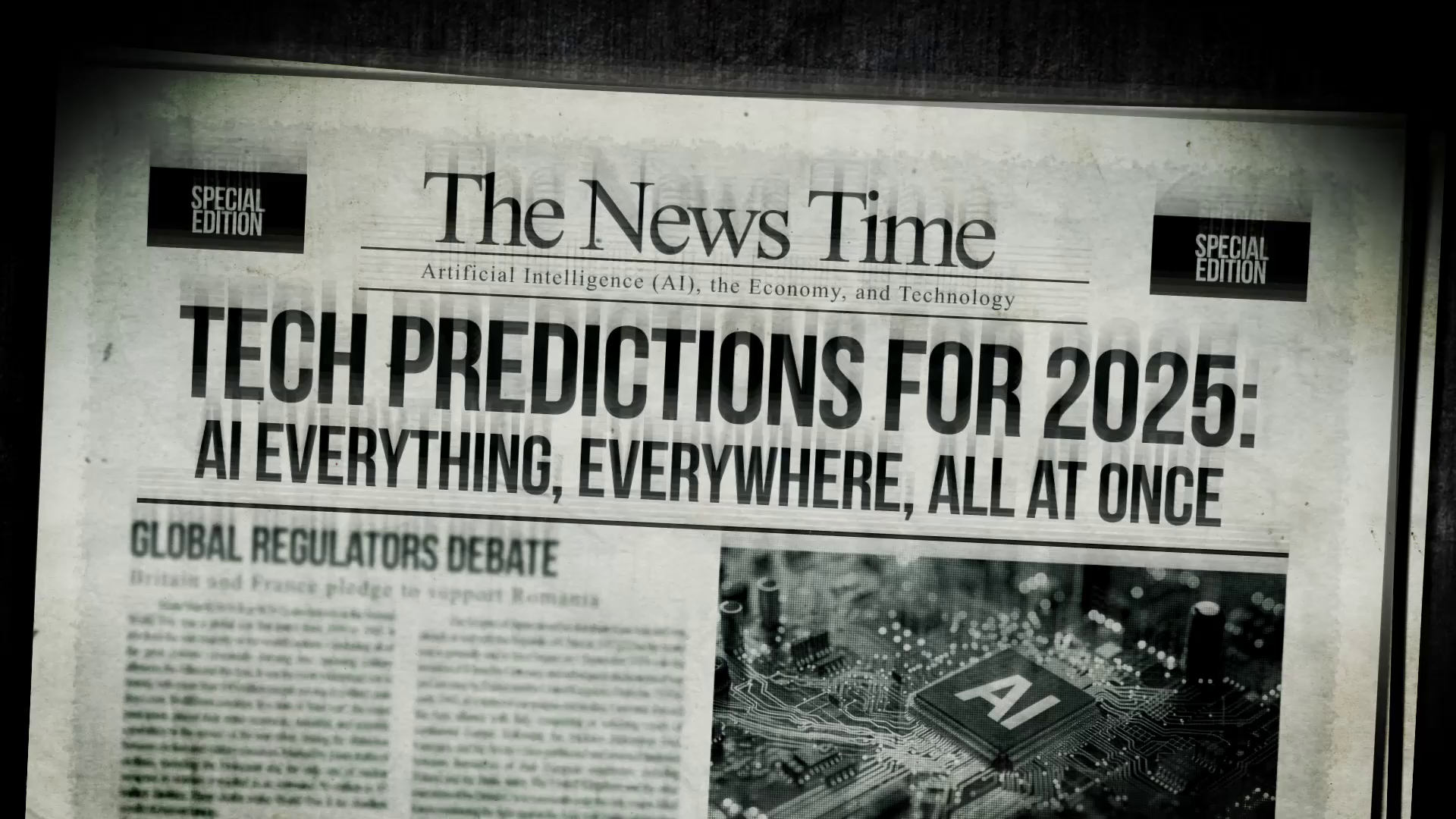 Tech Predictions 2025 Ai Everywhere At Stock Motion Graphics SBV ...