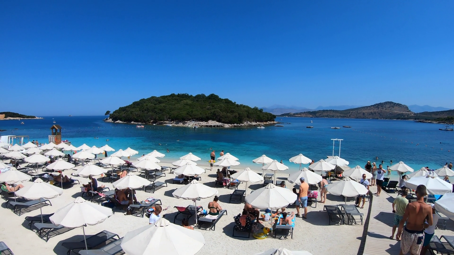 48 Summer View Of Idyllic Ksamil Beach In Stock Footage SBV-348516357 ...