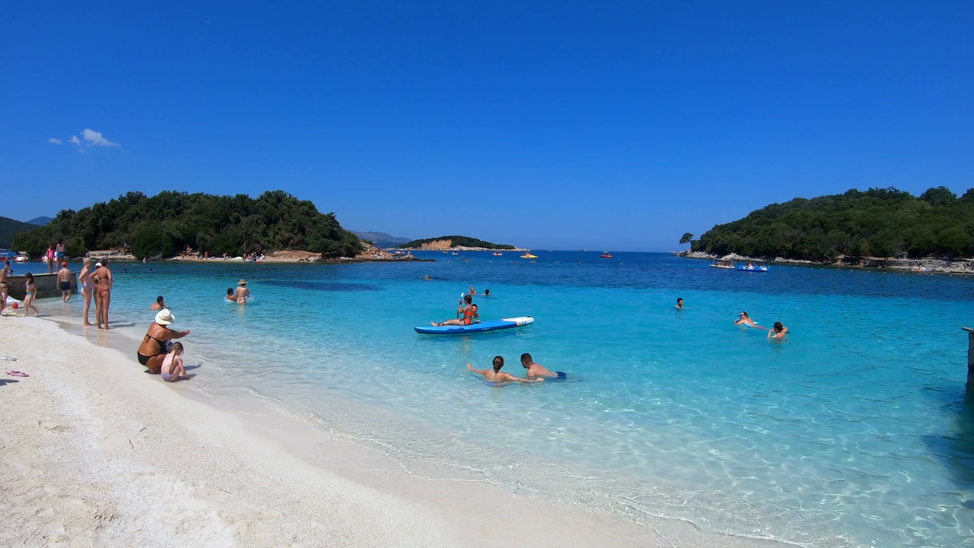 52 Summer View Of Beautiful Ksamil Beach In Stock Footage SBV-348540829 ...