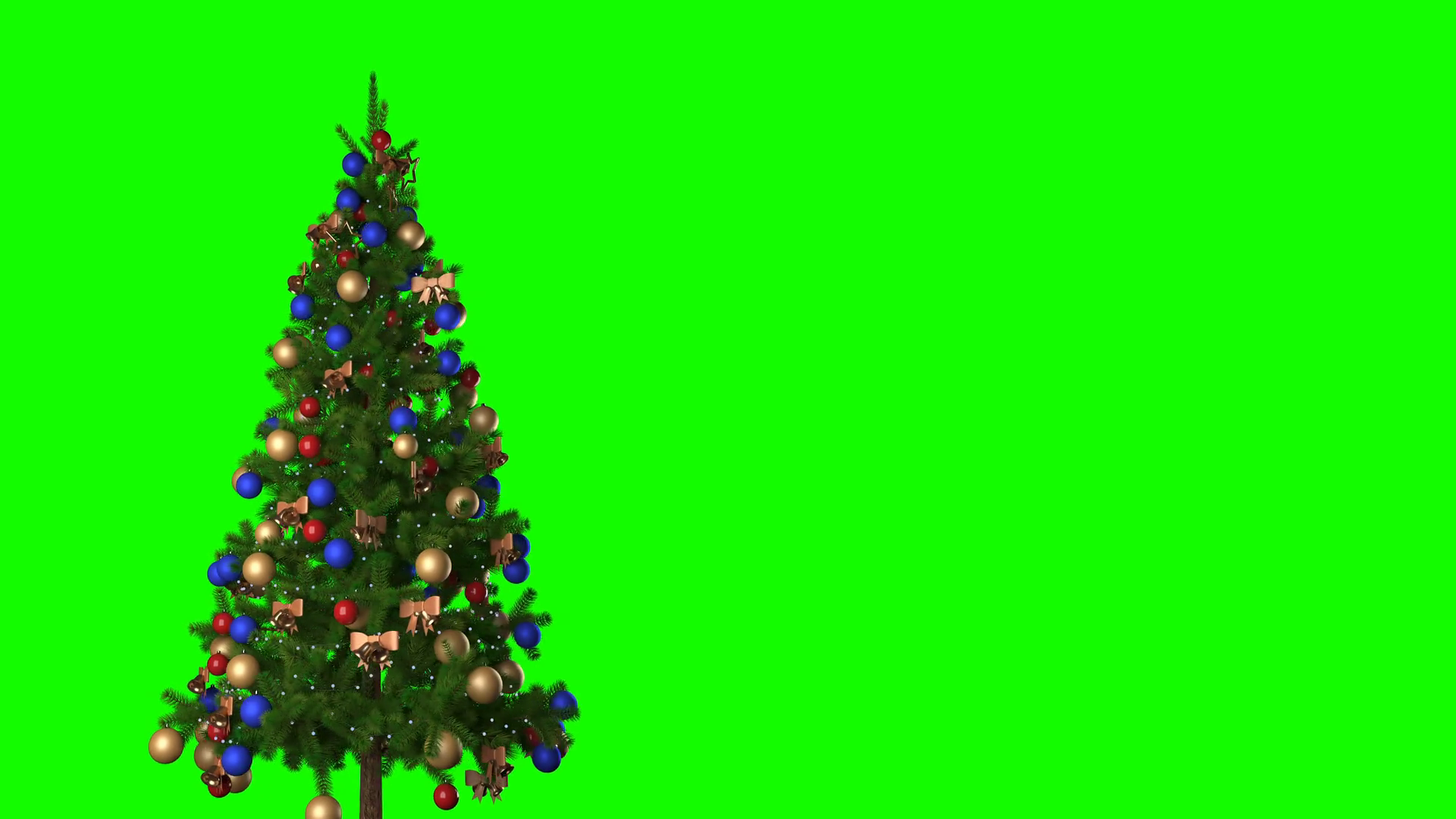 Christmas Tree Gifts Around On Green Screen Stock Motion Graphics SBV ...