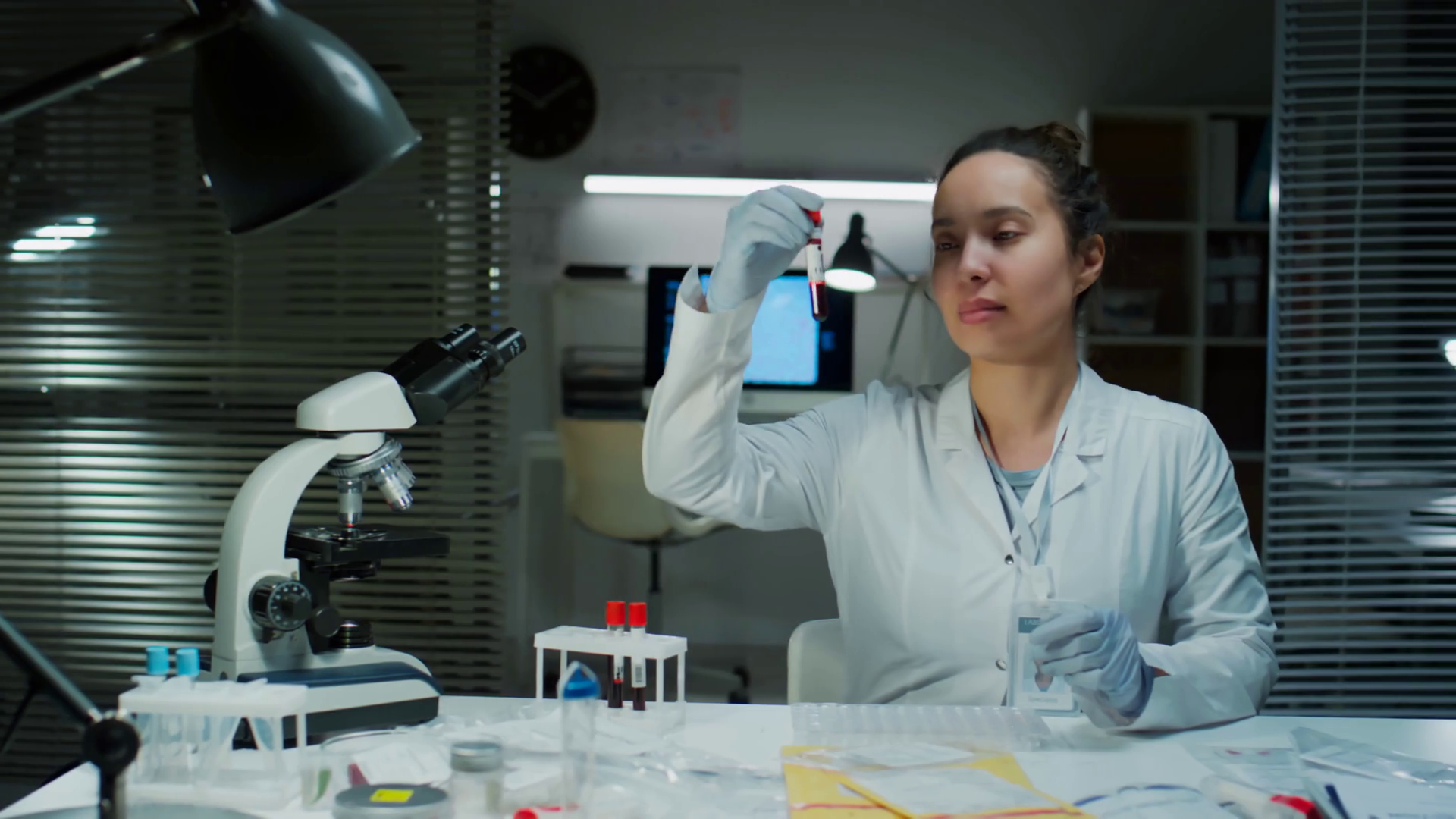 Portrait Of Female Forensic Scientist In Stock Footage SBV-349272766 ...