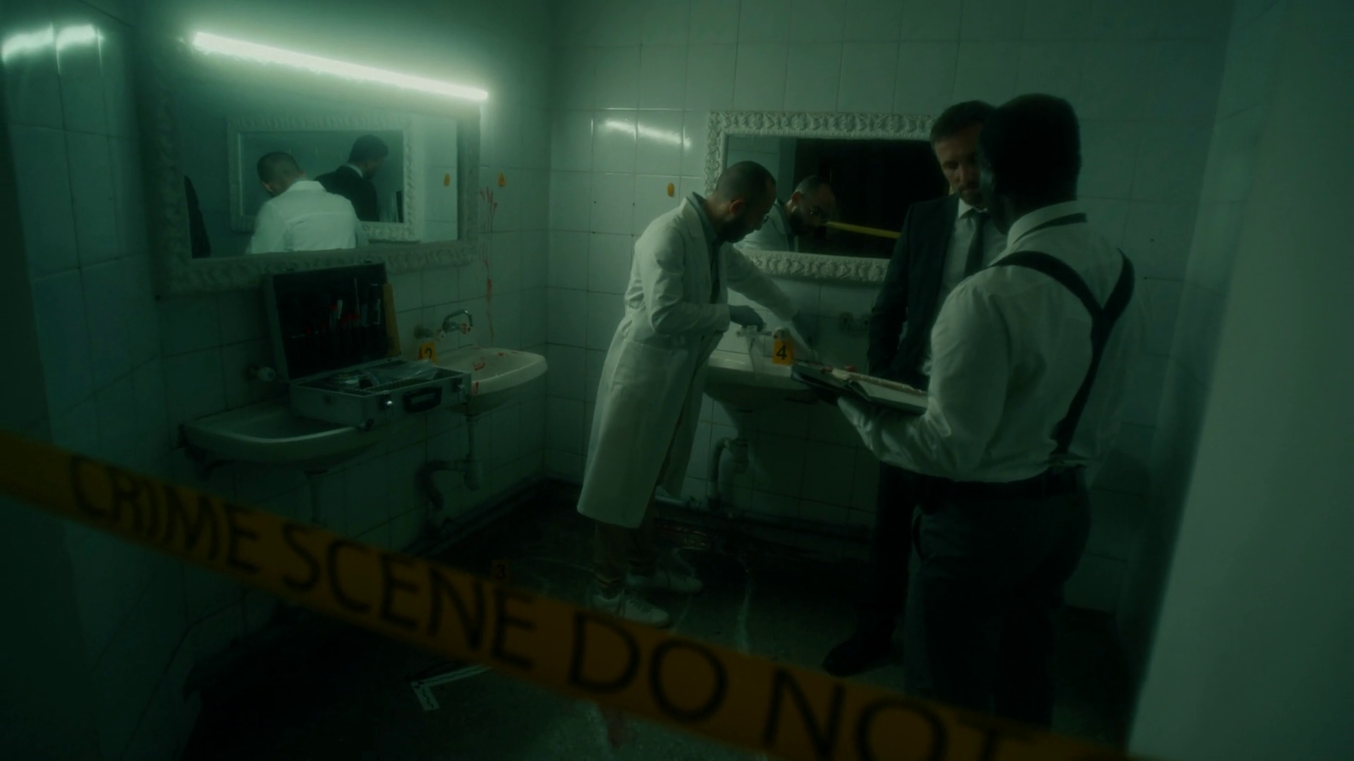 Forensic Investigator In White Coat Stock Footage SBV-349228559 ...
