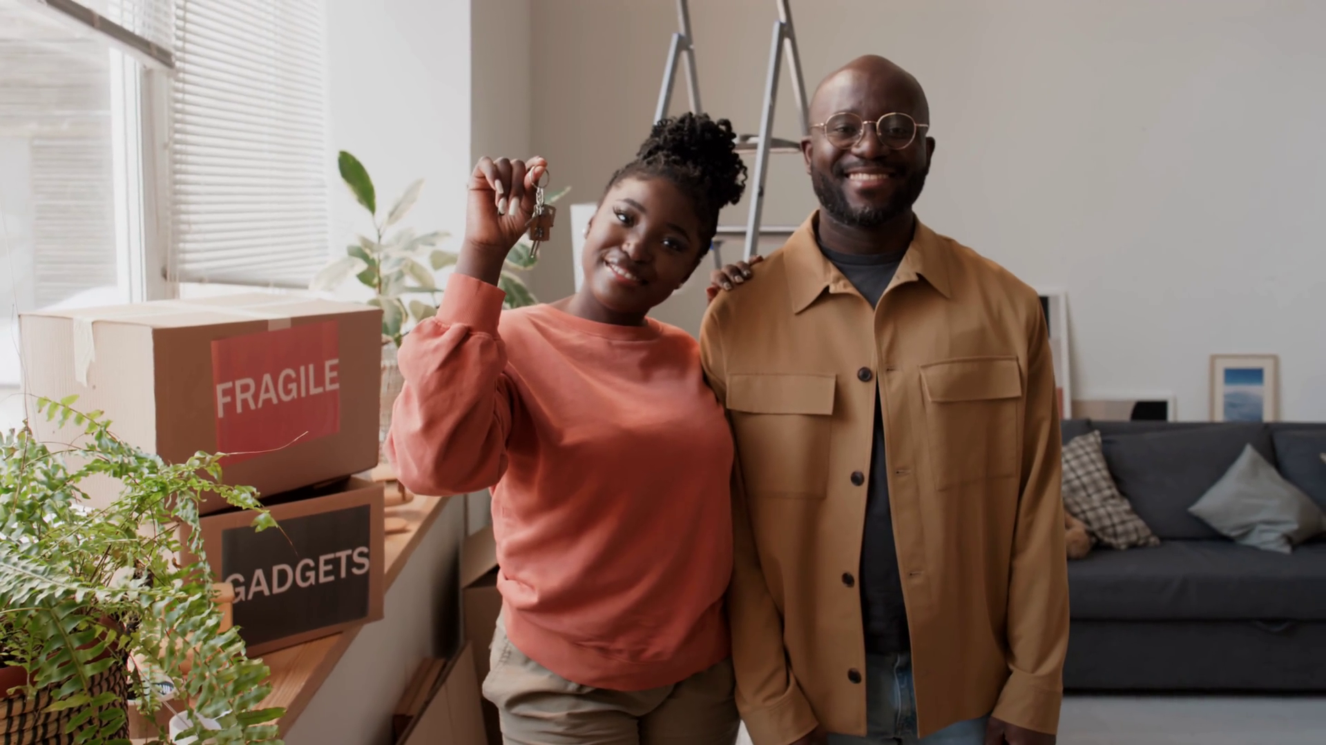 Portrait Of Happy African American Couple Stock Footage SBV-348854490 ...