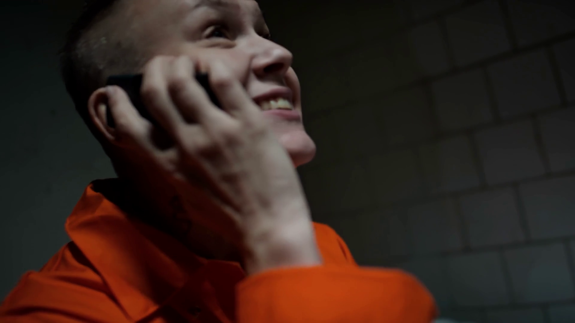 Tilt Up Shot Of Female Inmate Sitting On Bed Stock Footage SBV ...