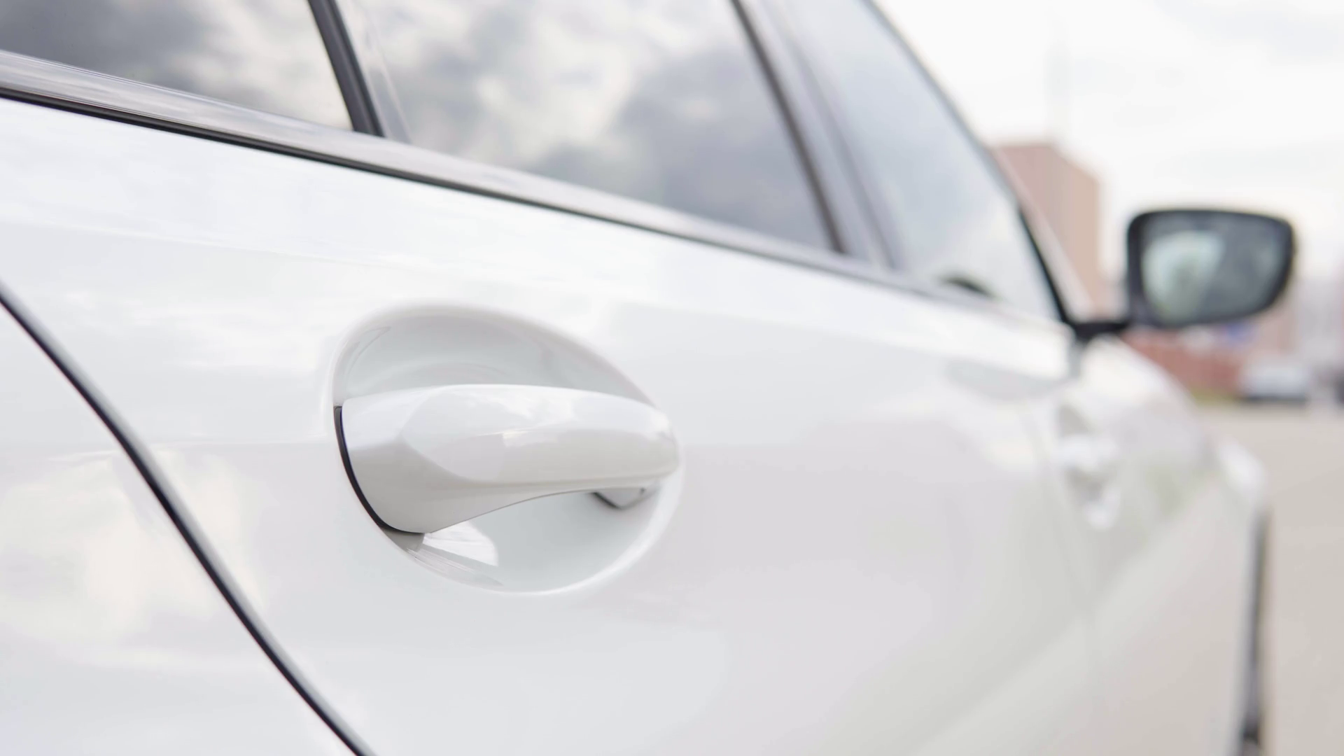 A Back Door Of Modern Car Gets Open Closed - Stock Footage SBV ...